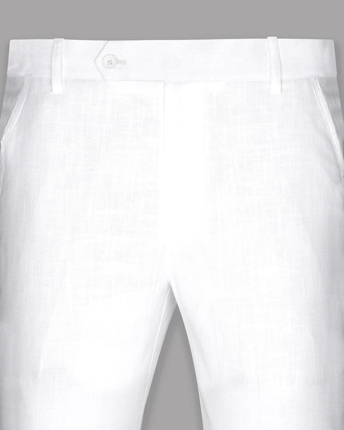 White Luxurious Linen Pant
