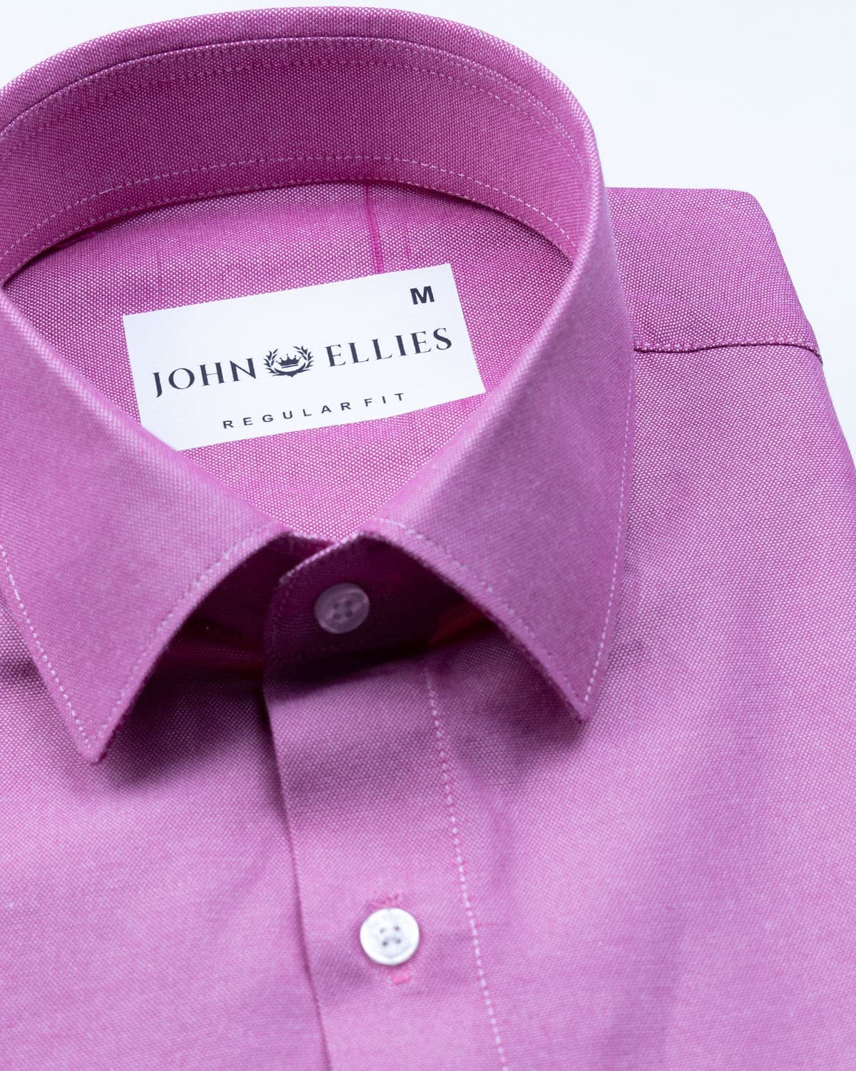 Renato Privilege Magenta Purple Plain Oxford Cotton Shirt