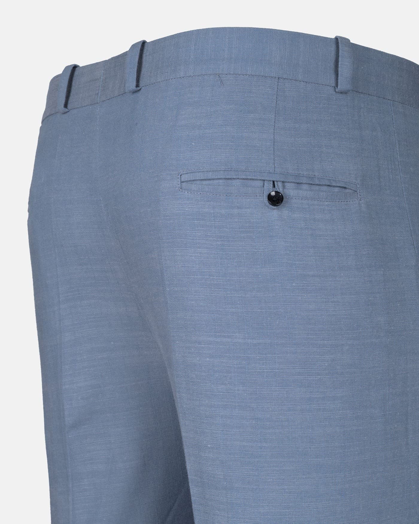 Zalix Blue Linen Formal Pant