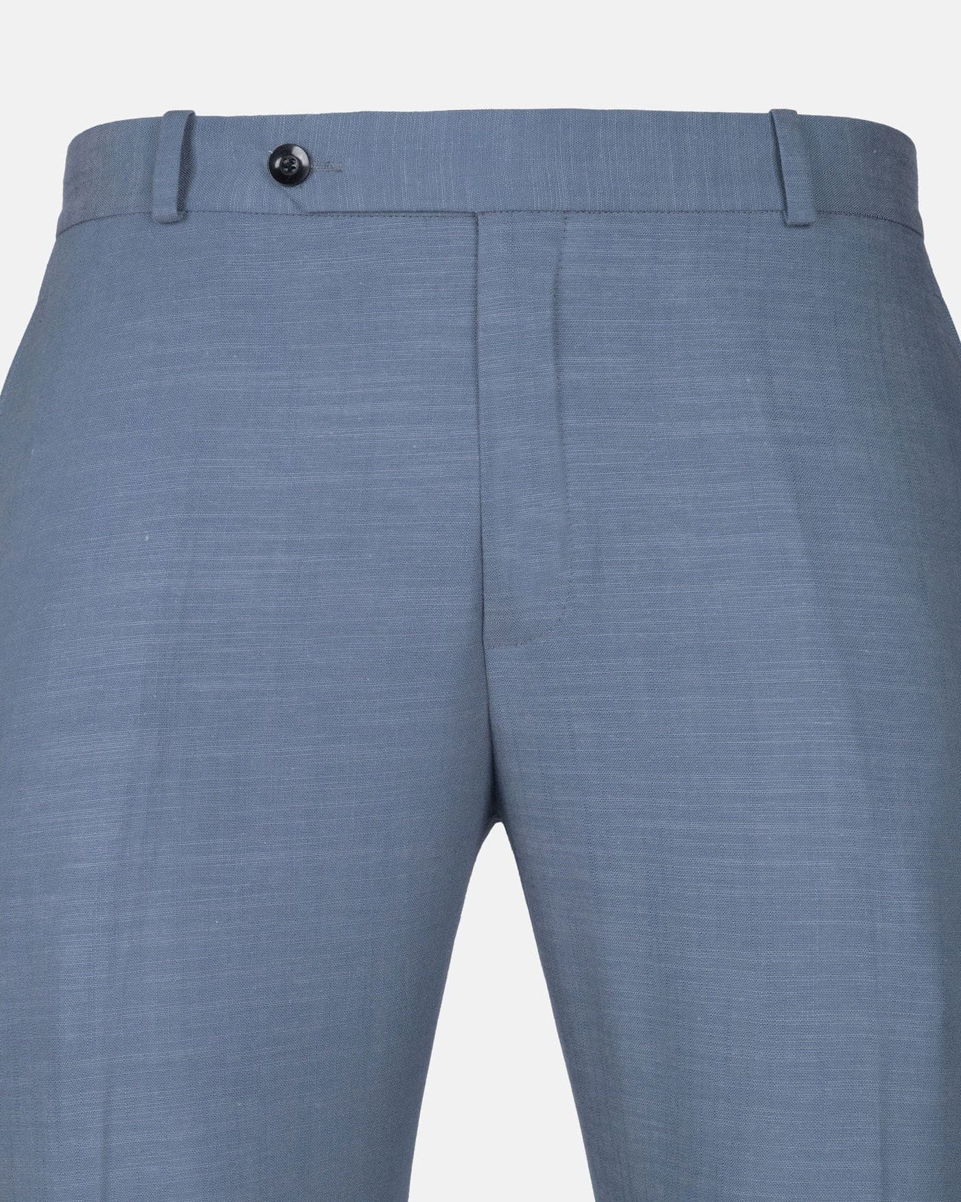 Zalix Blue Linen Formal Pant