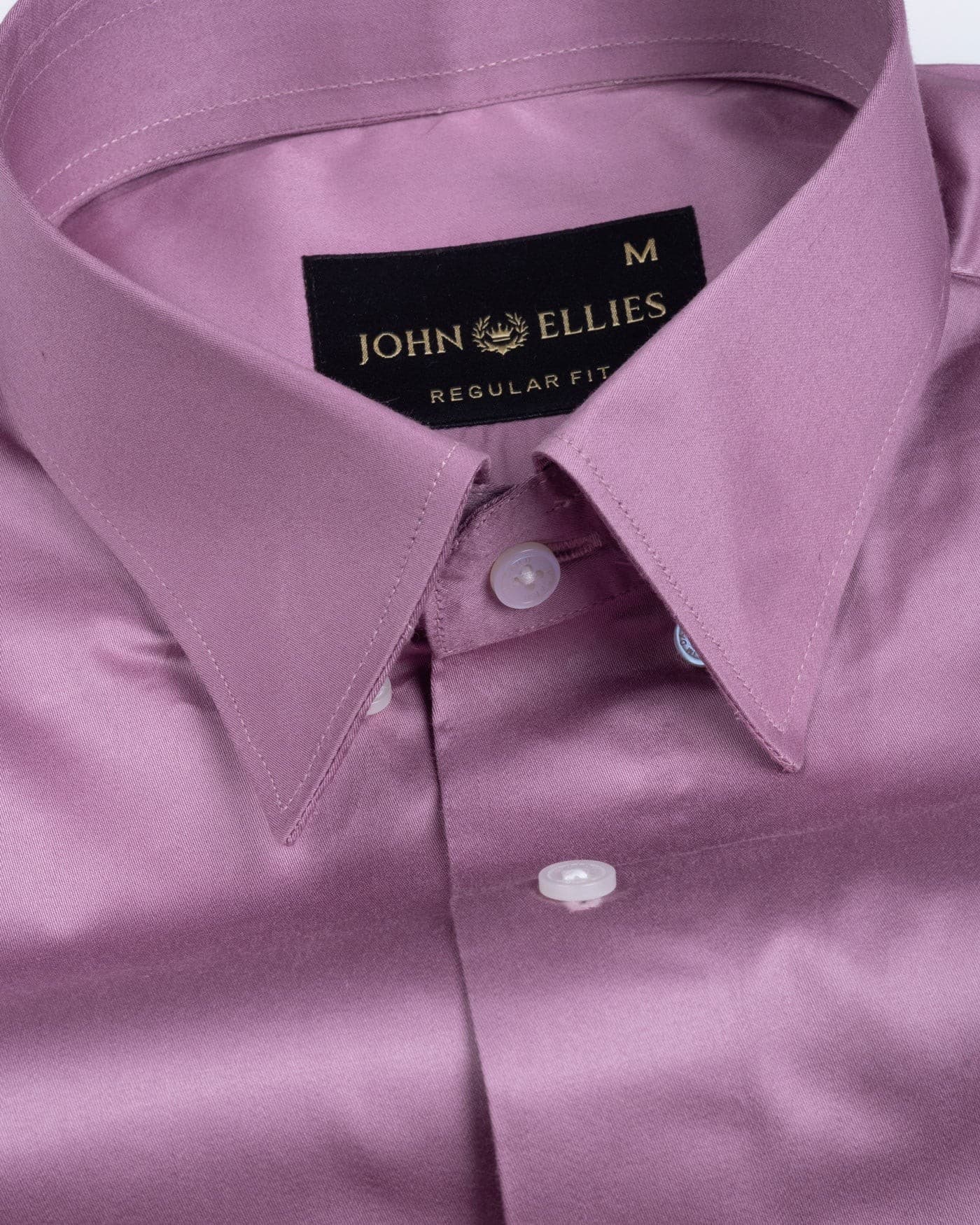 Rostin Magenta Hidden Button Down Giza Cotton Shirt