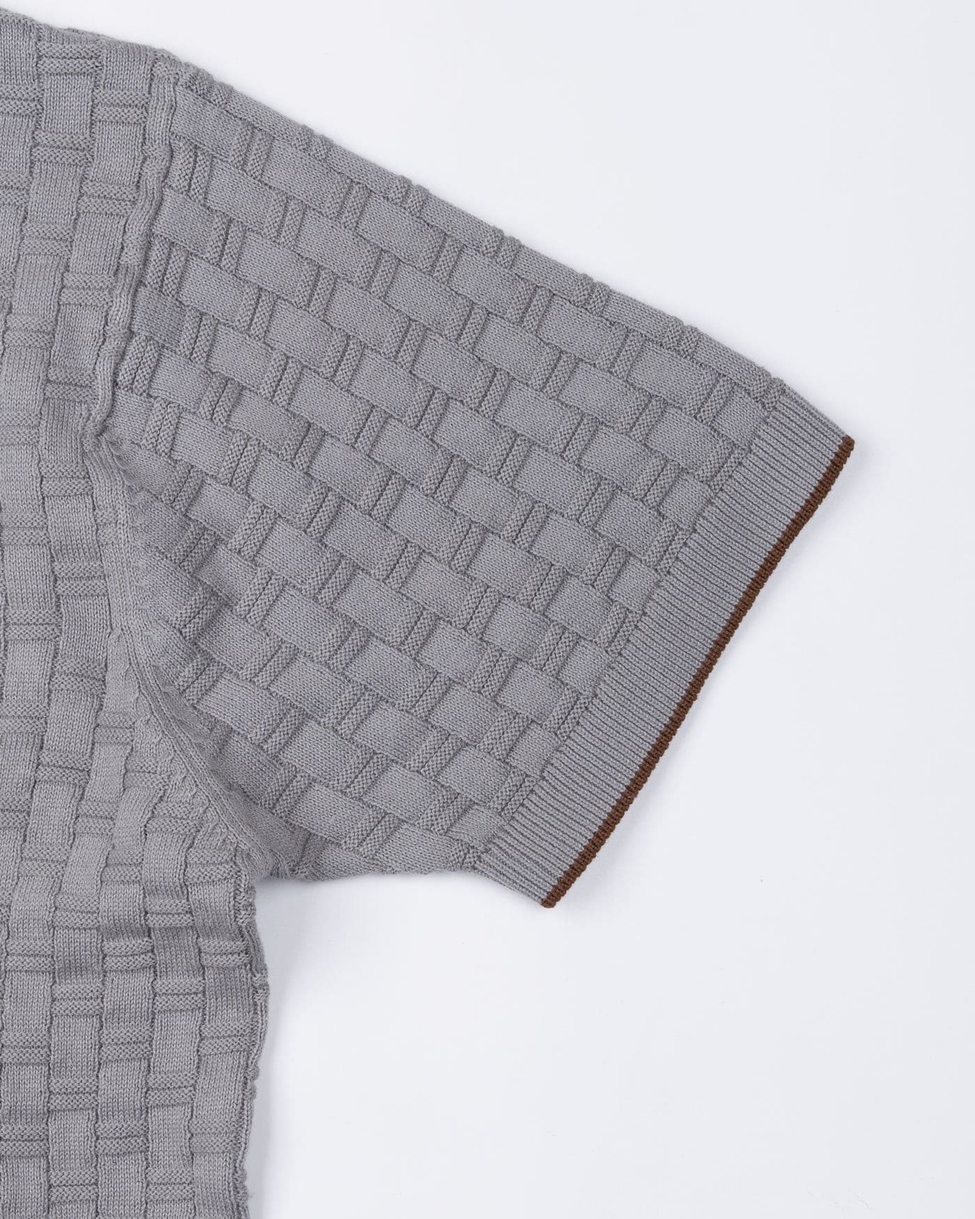 Modro Silver Cotton Polo T-Shirt