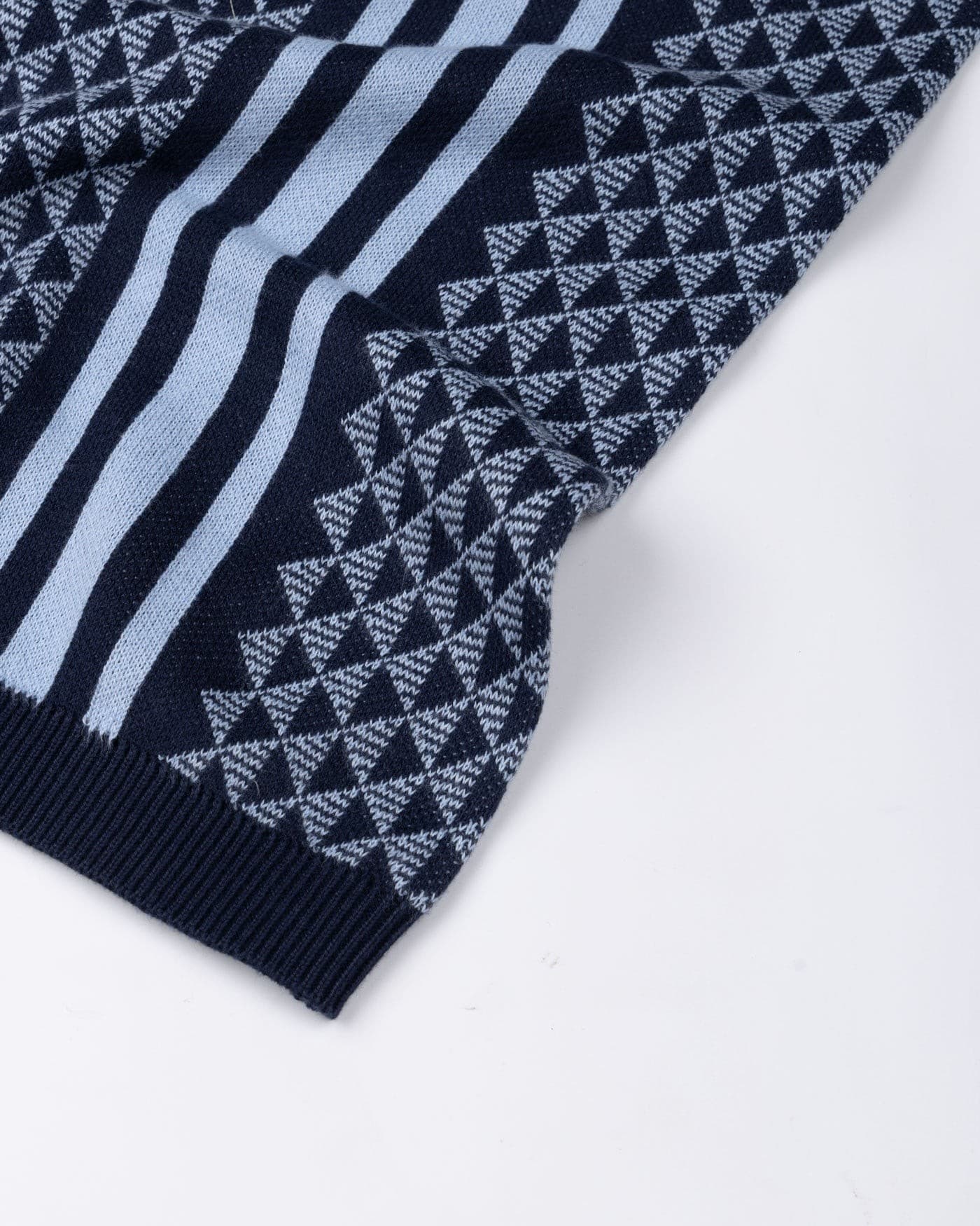 Sailros Navy Blue Cotton Polo T-Shirt
