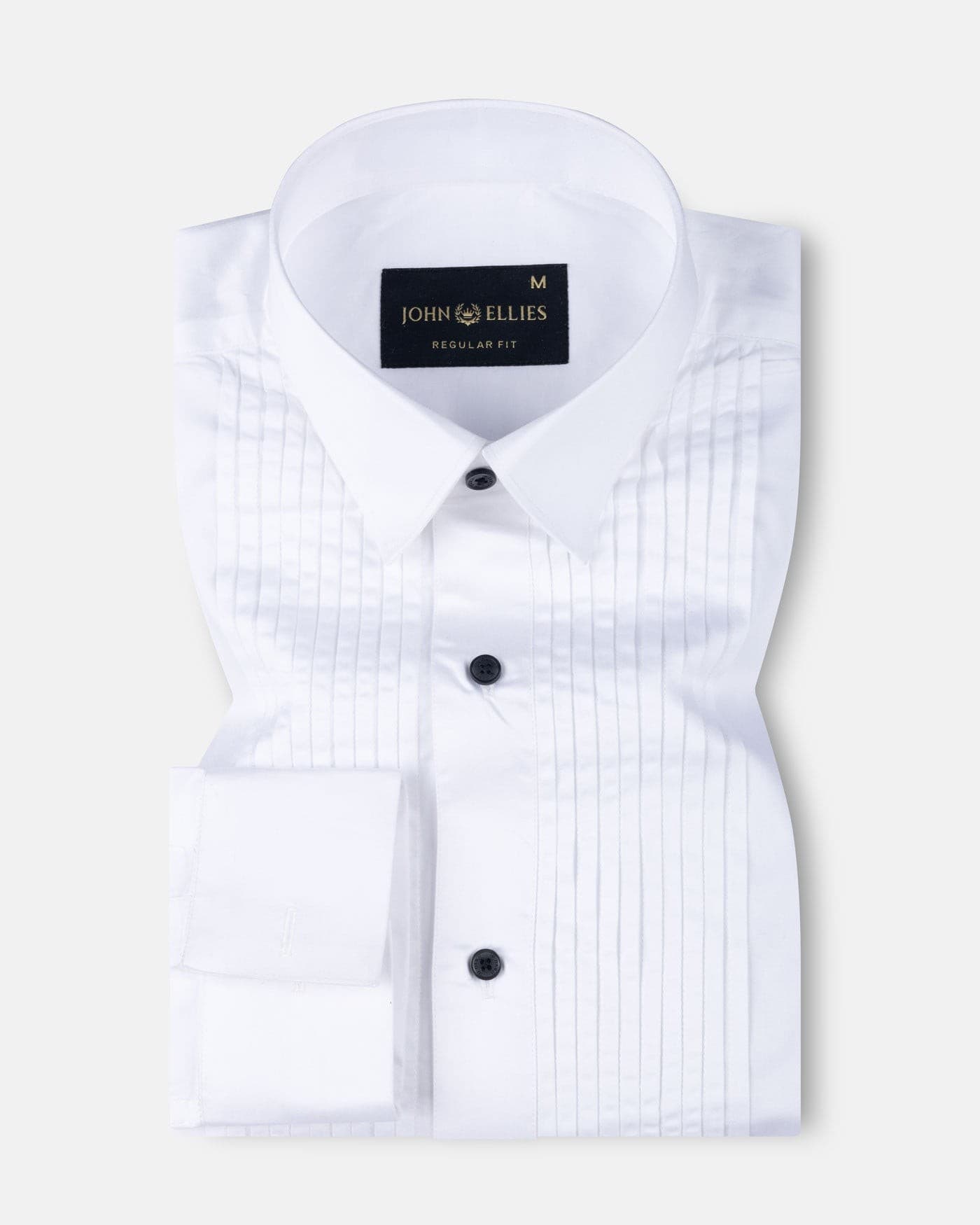 White Tuxedo Premium Cotton Shirt