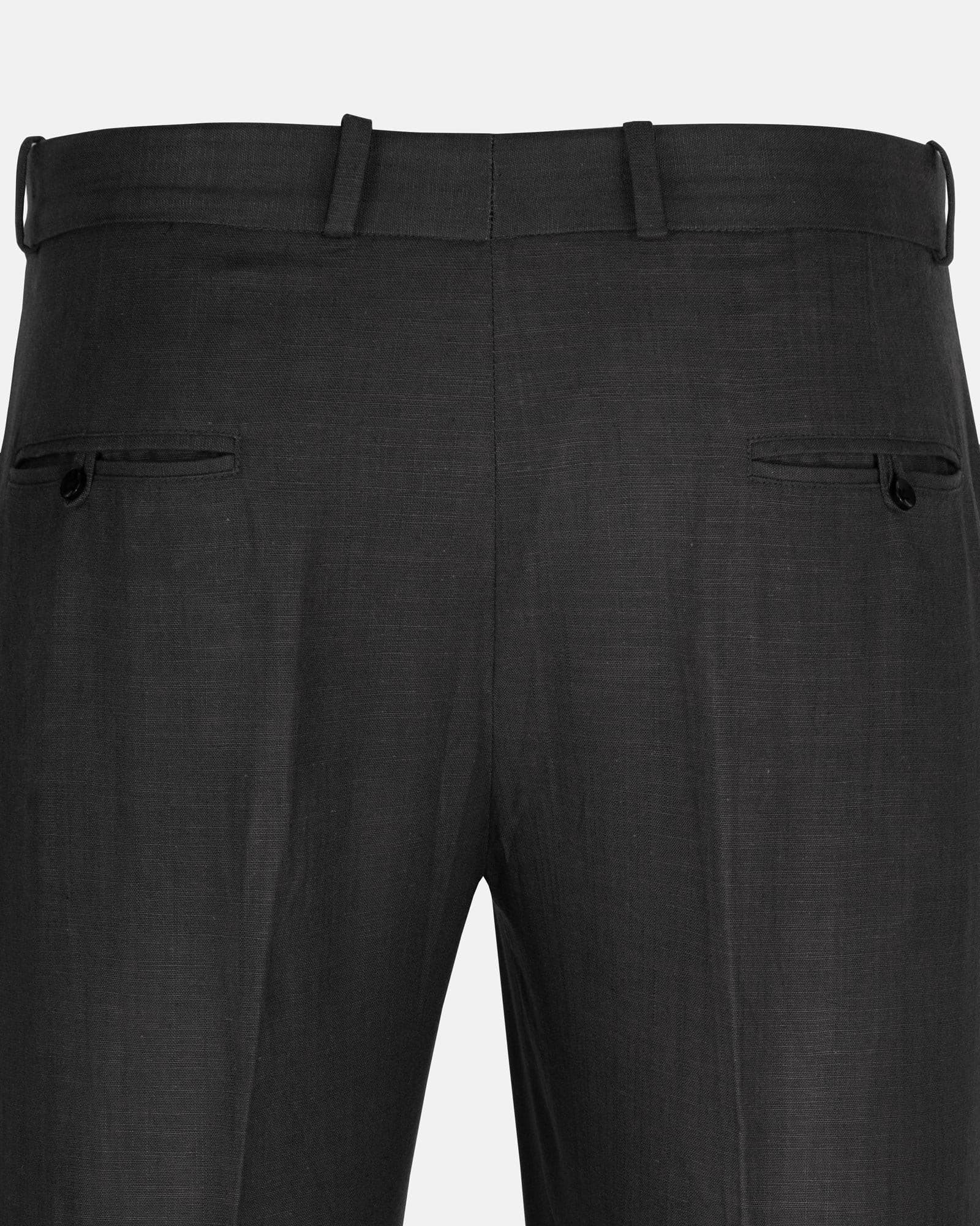 Zalix Charcoal Linen Formal Pant