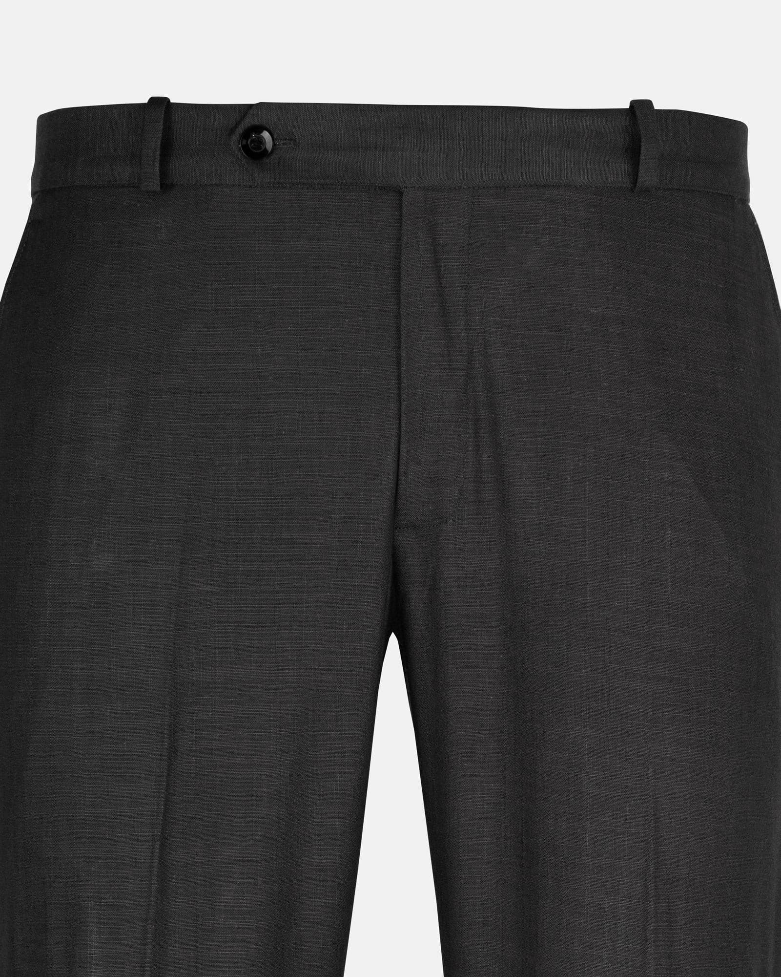 Zalix Charcoal Linen Formal Pant