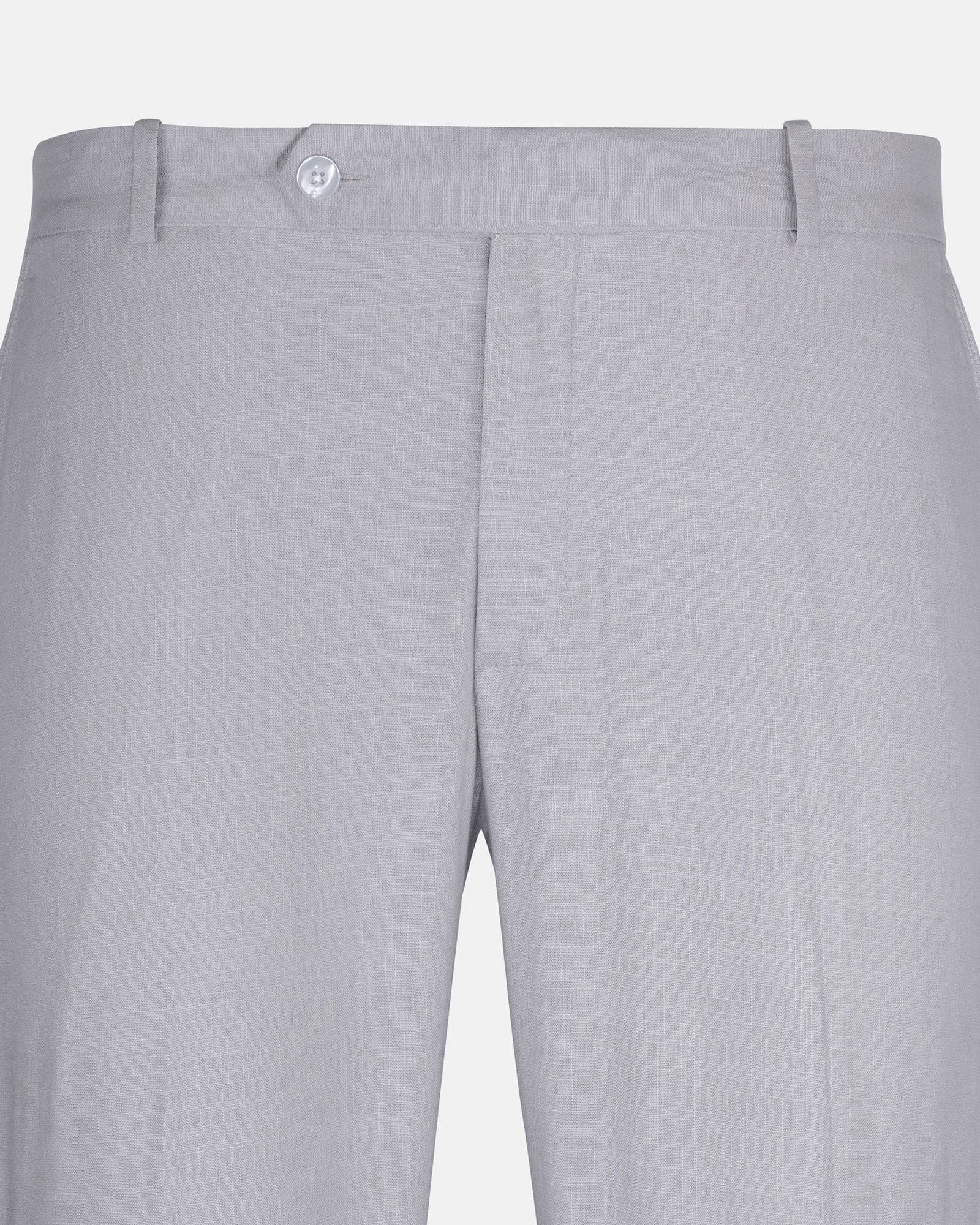 Zalix Smoke Grey Linen Formal Pant