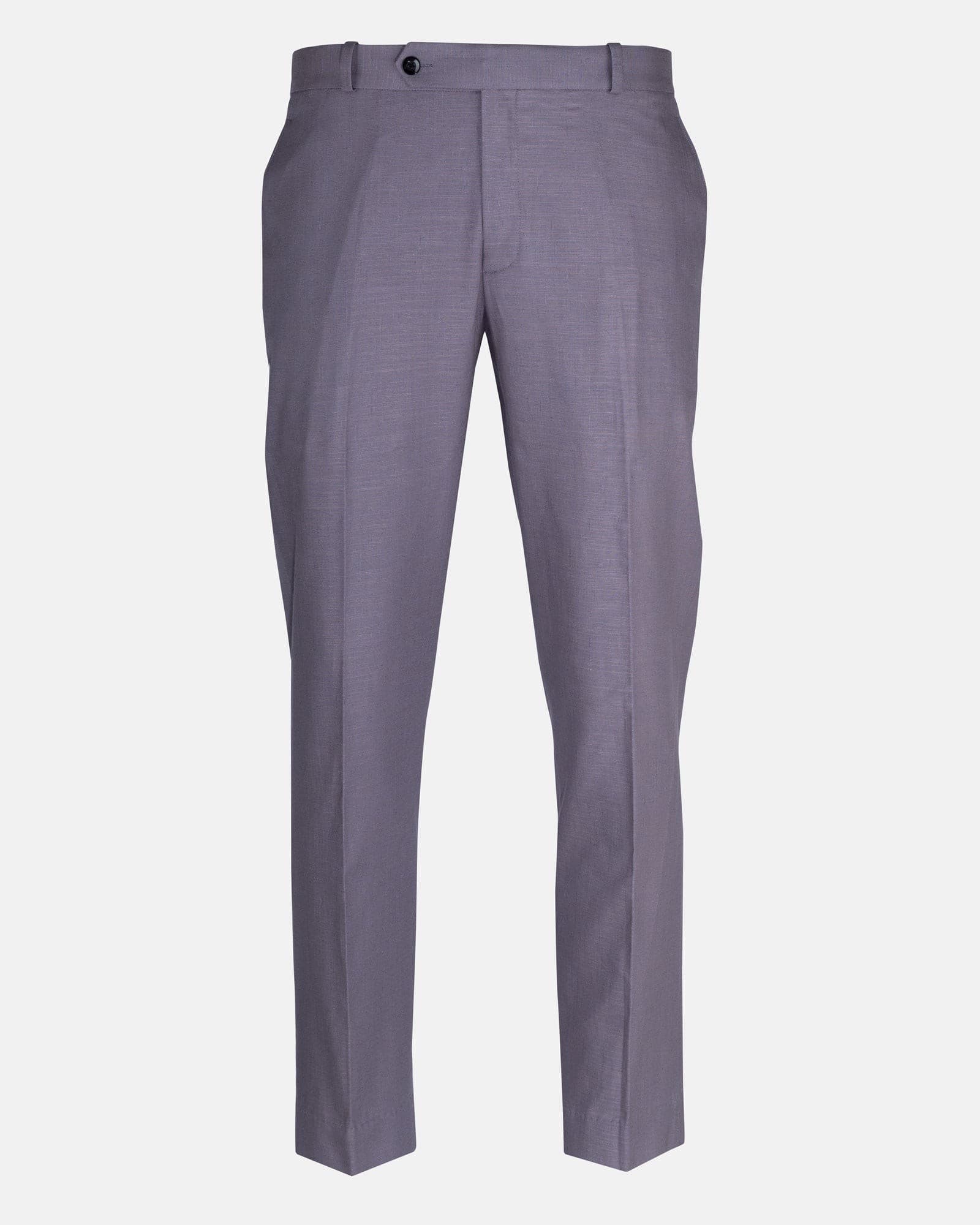 Zalix Purple Linen Formal Pant