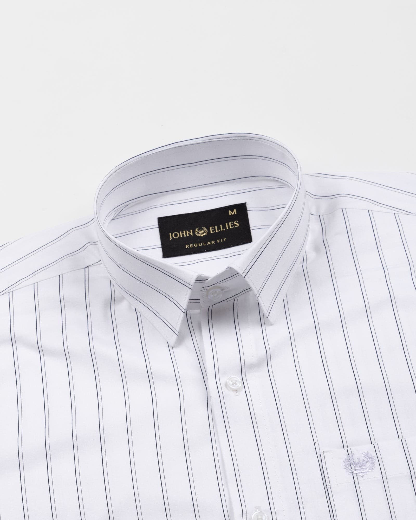 Gavin White Stripe Cotton Shirt