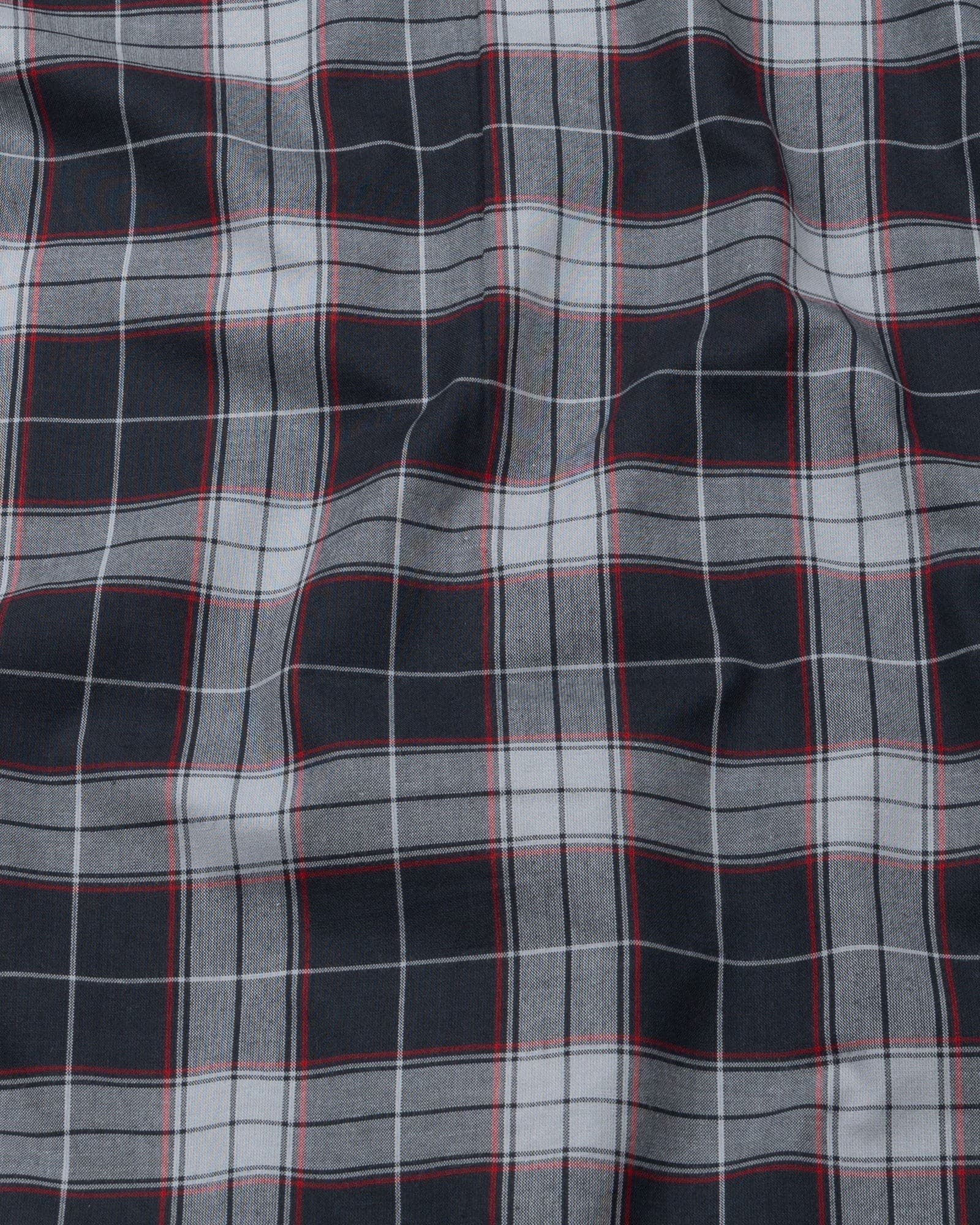 Wren Charcoal Grey Check Cotton Shirt