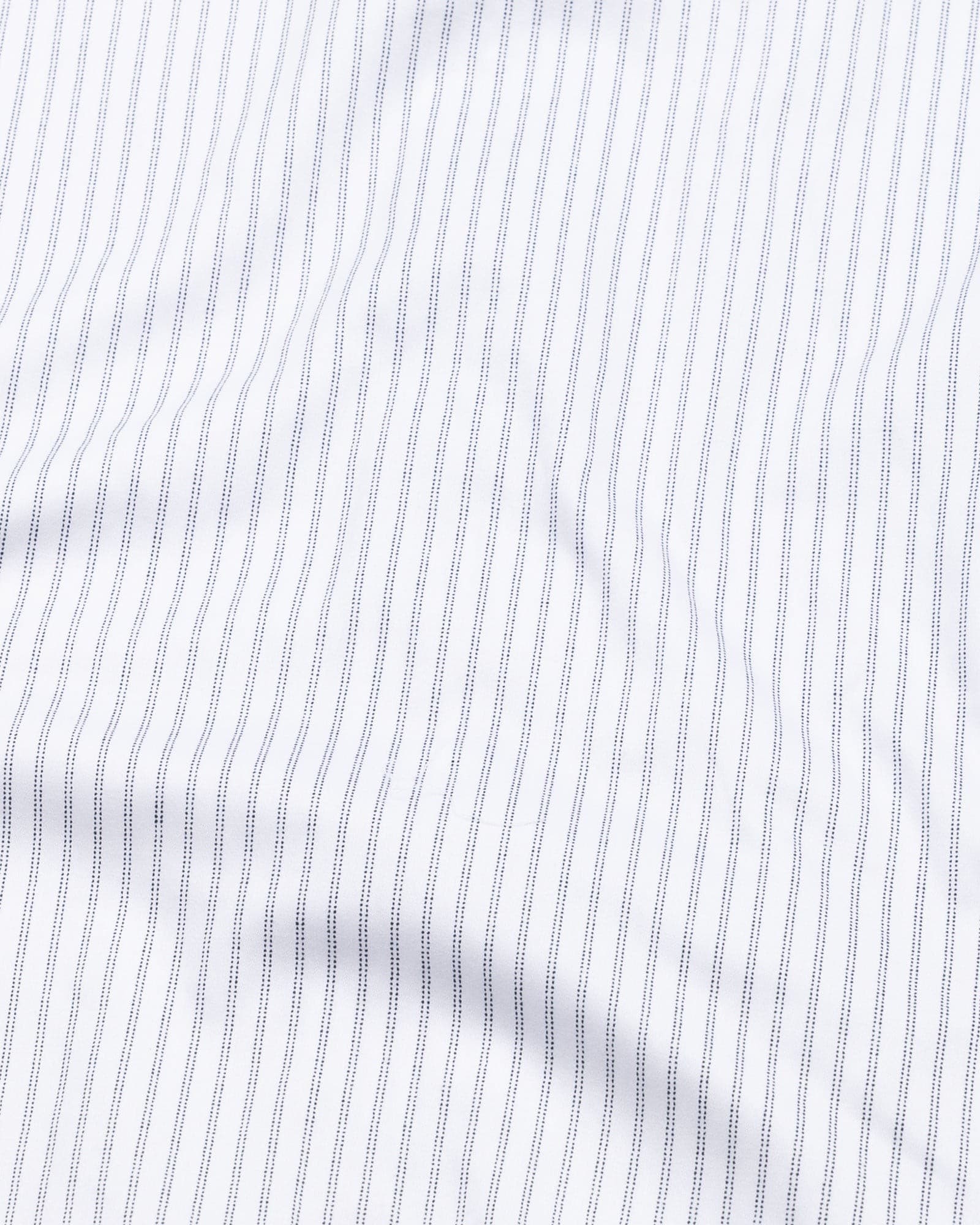 Gavin White Dot Stripe Cotton Shirt