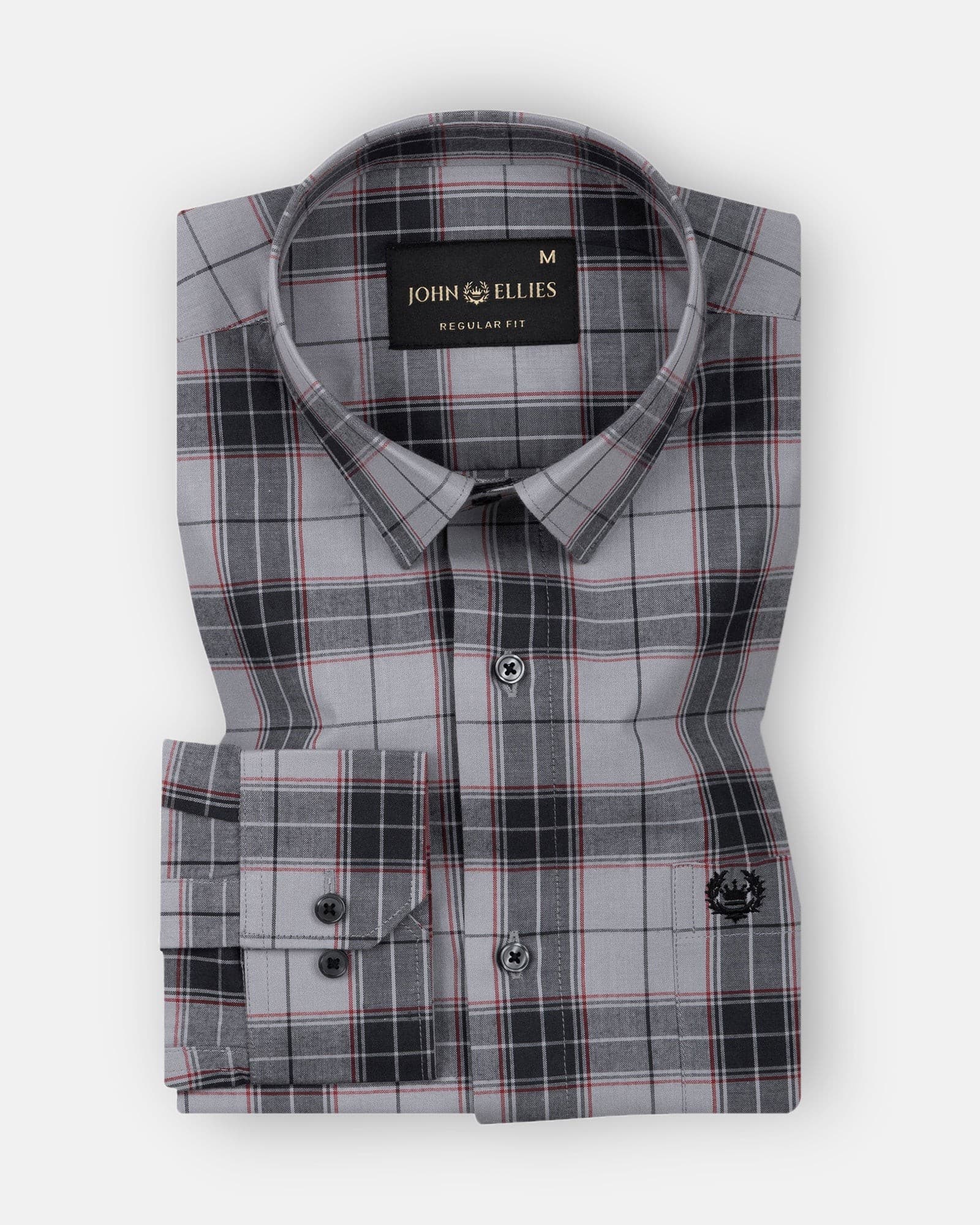 Wren Silver Check Cotton Shirt