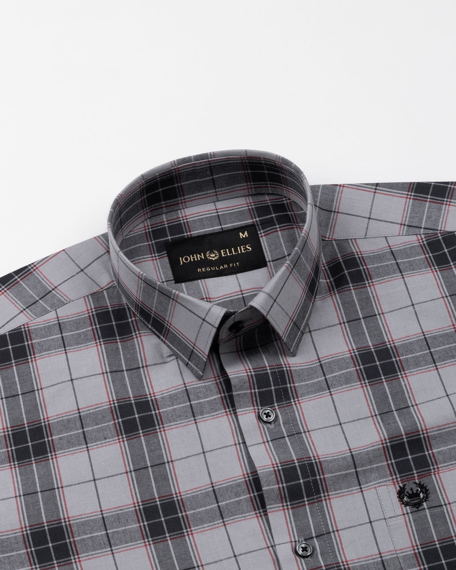 Wren Silver Check Cotton Shirt