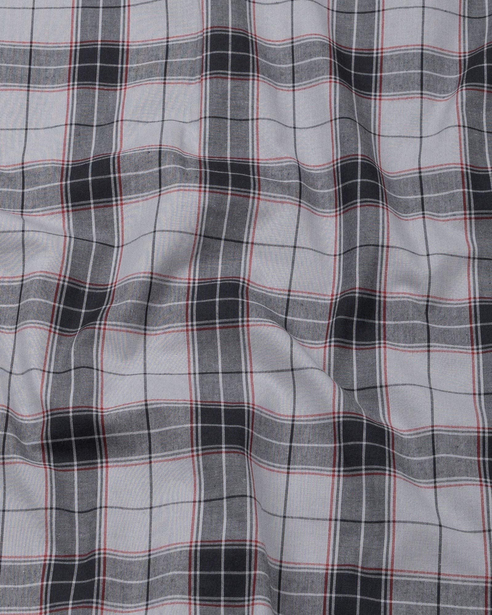 Wren Silver Check Cotton Shirt