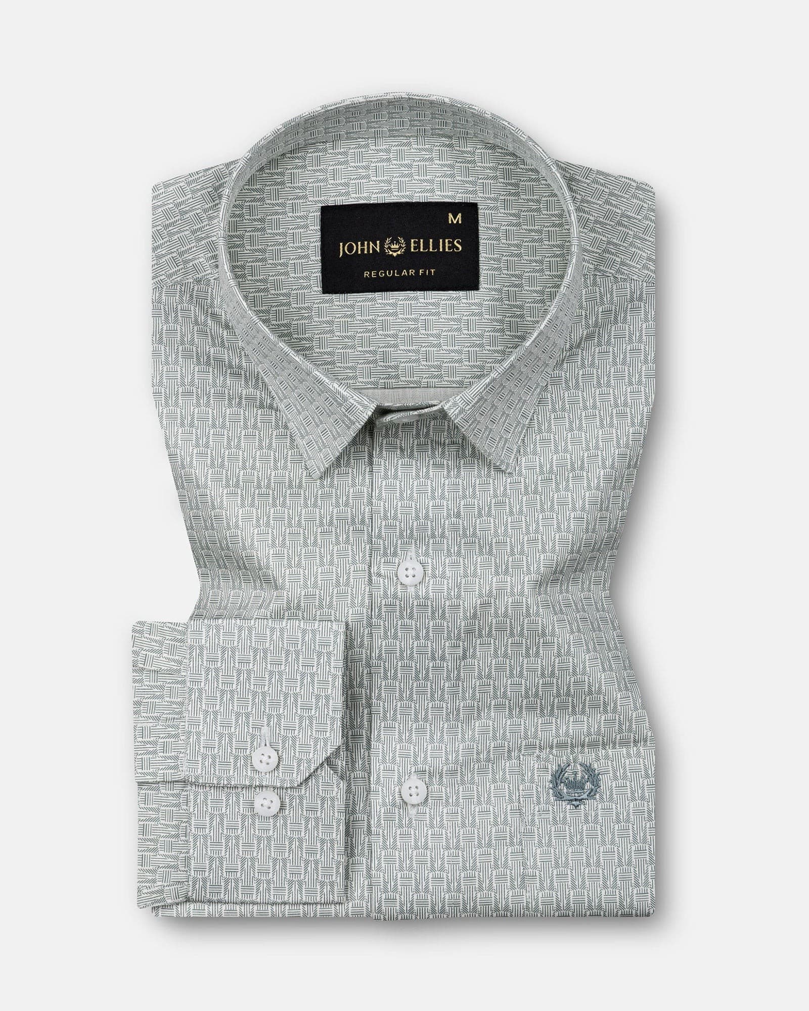 Alvin Cream Cotton Printed Shirt