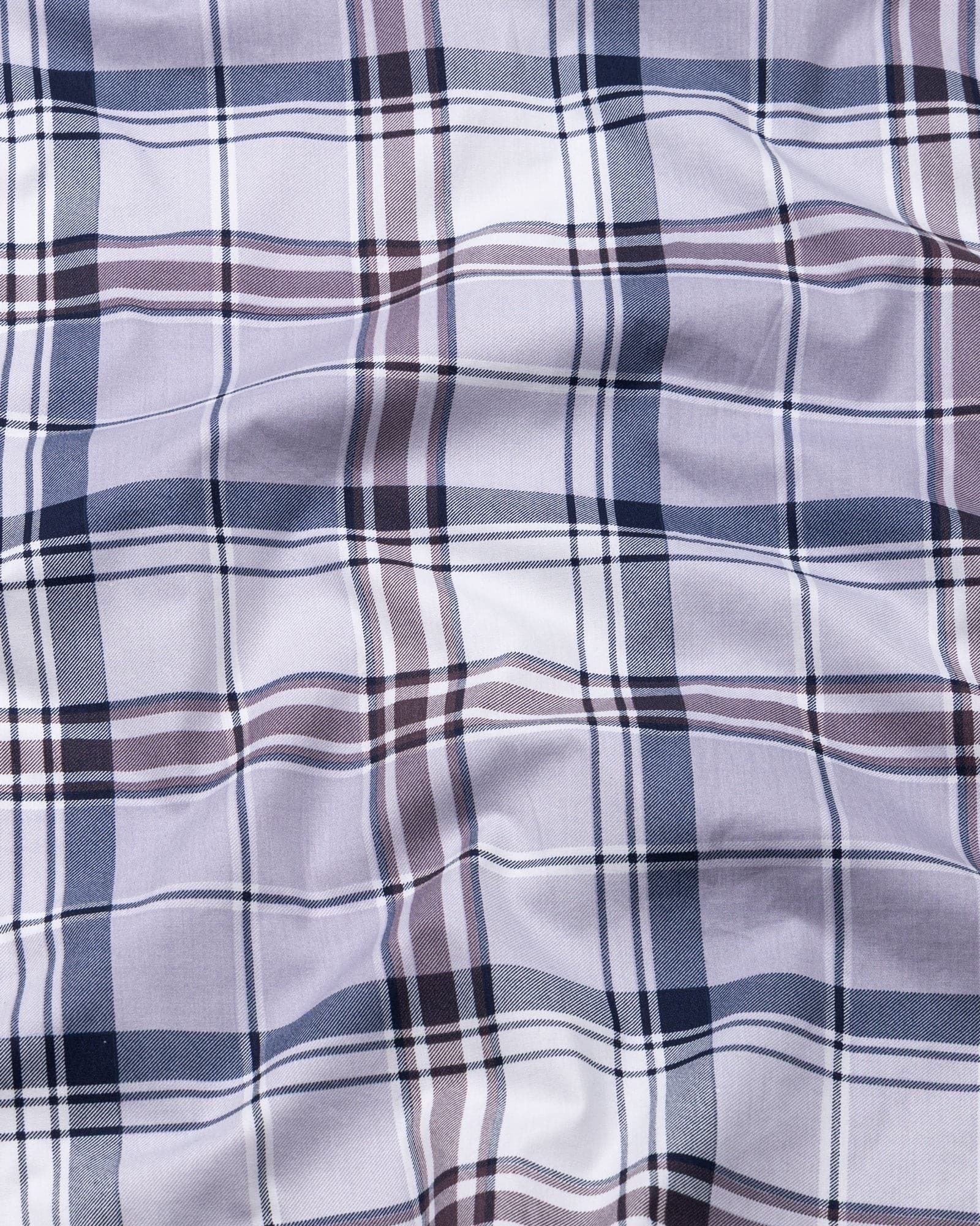 Gogh Purple Check Cotton Shirt