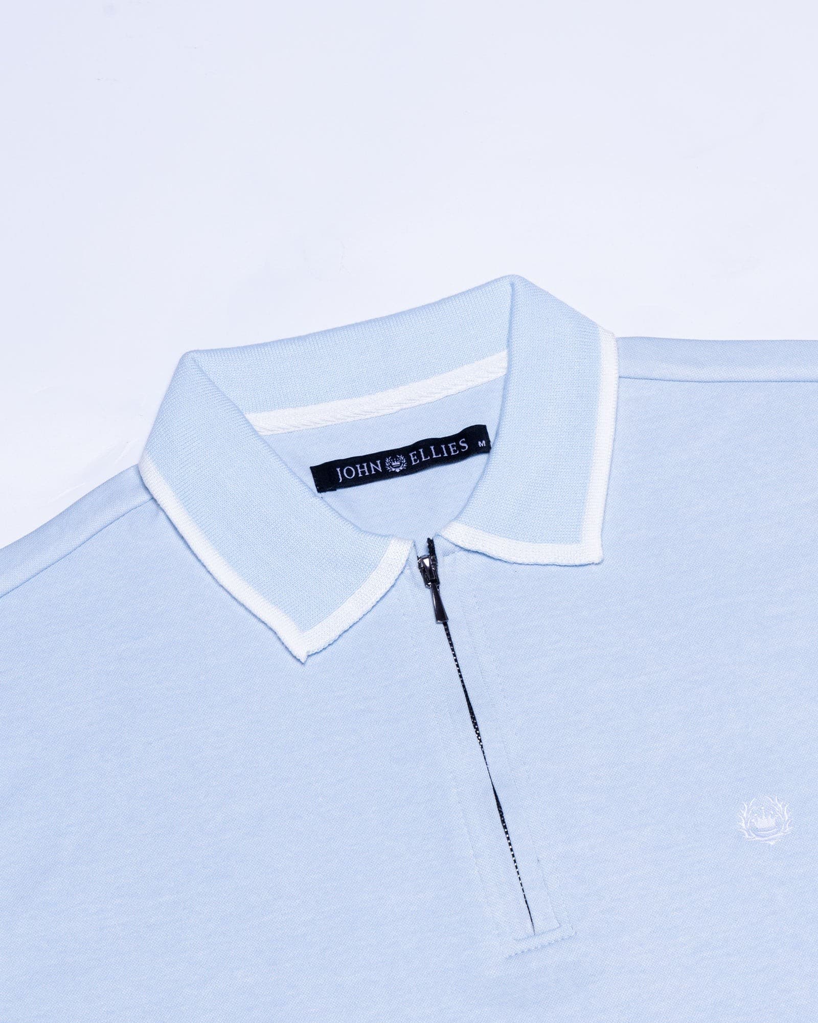Kord Sky Blue Cotton Polo T-Shirt