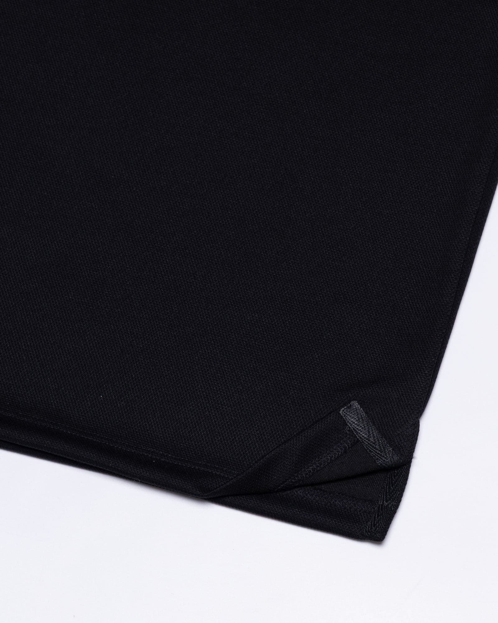 Tensy Black Cotton Polo T-Shirt