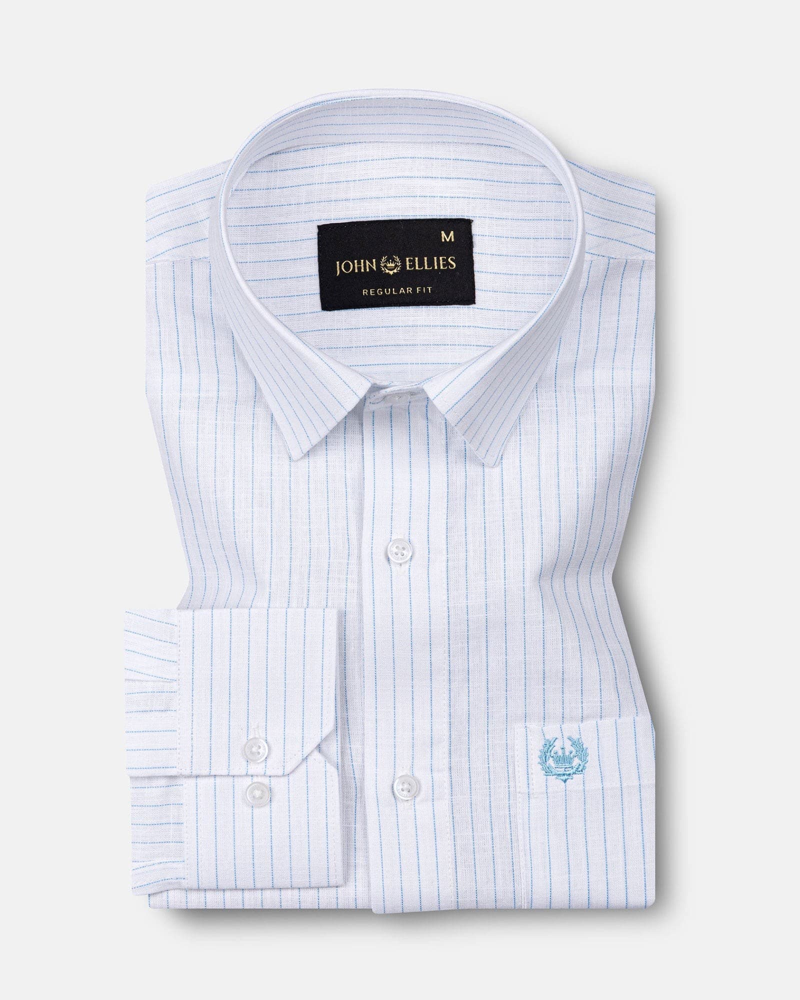 Solak Sky Blue Stripe Linen Shirt