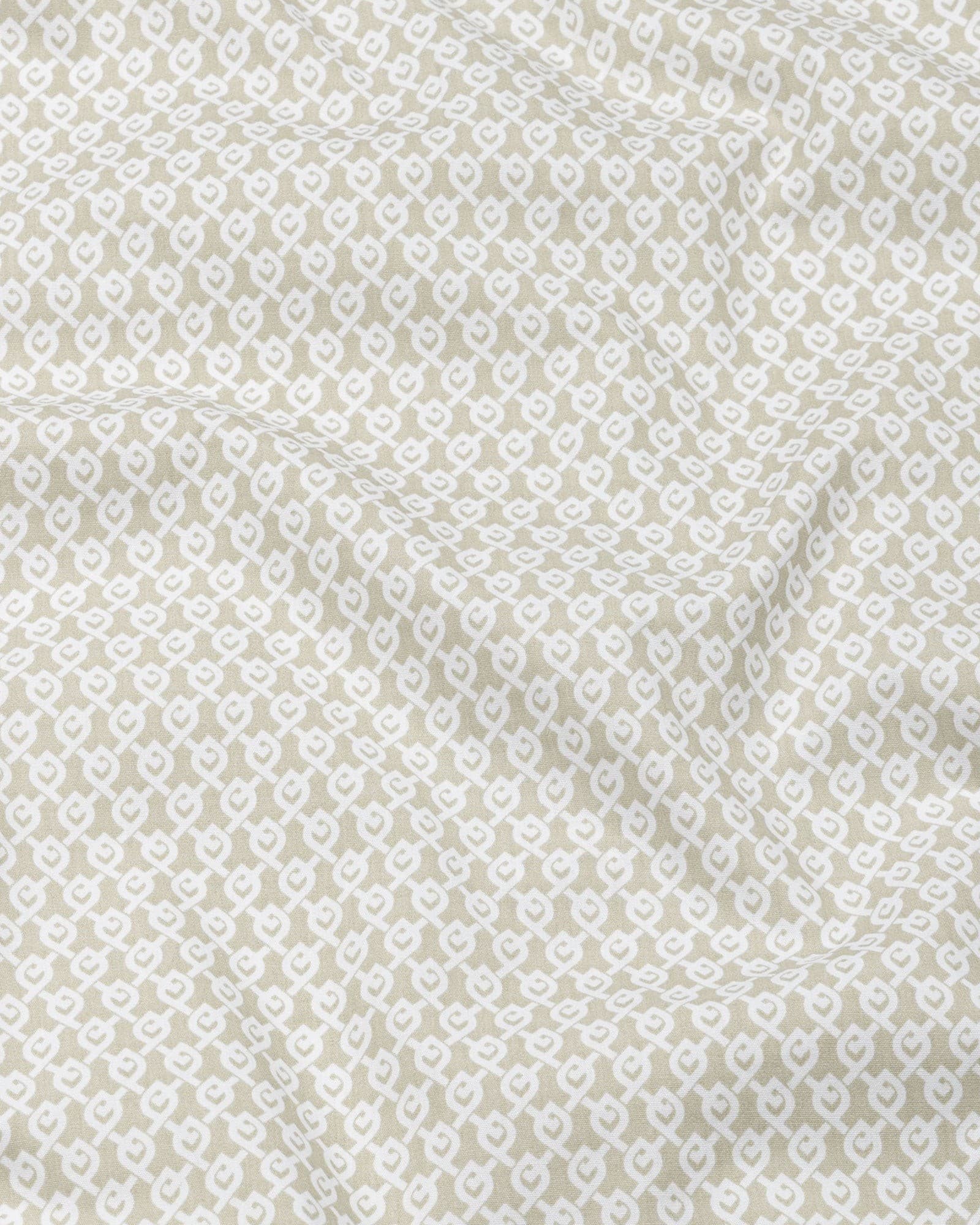 Alvin Olive Cotton Printed Shirt