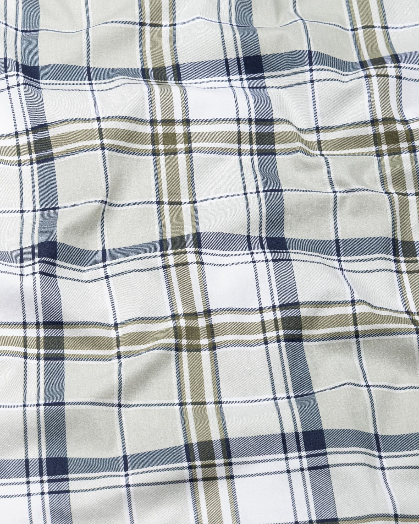 Gogh Olive Check Cotton Shirt