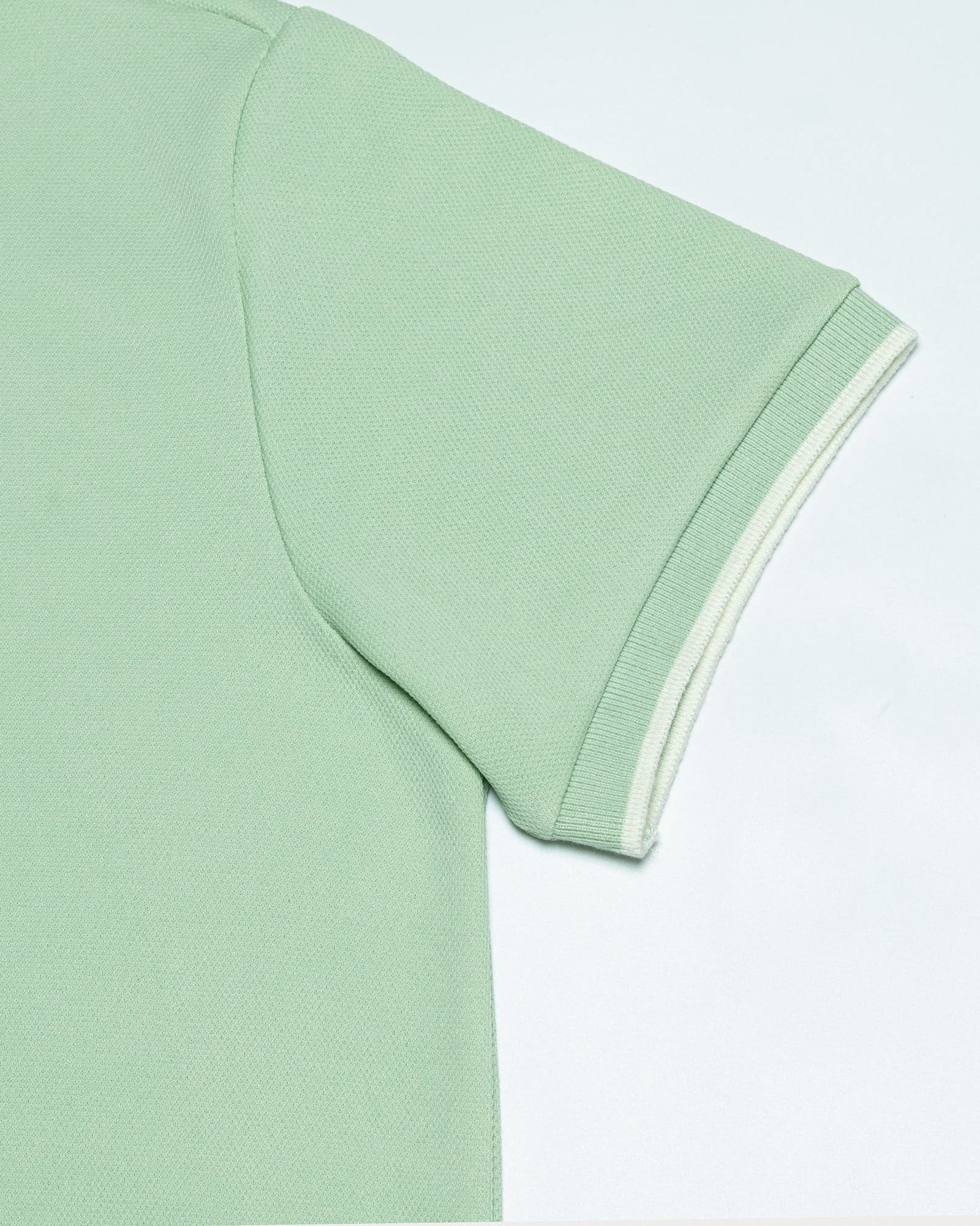 Tensy Soft Lime Cotton Polo T-Shirt