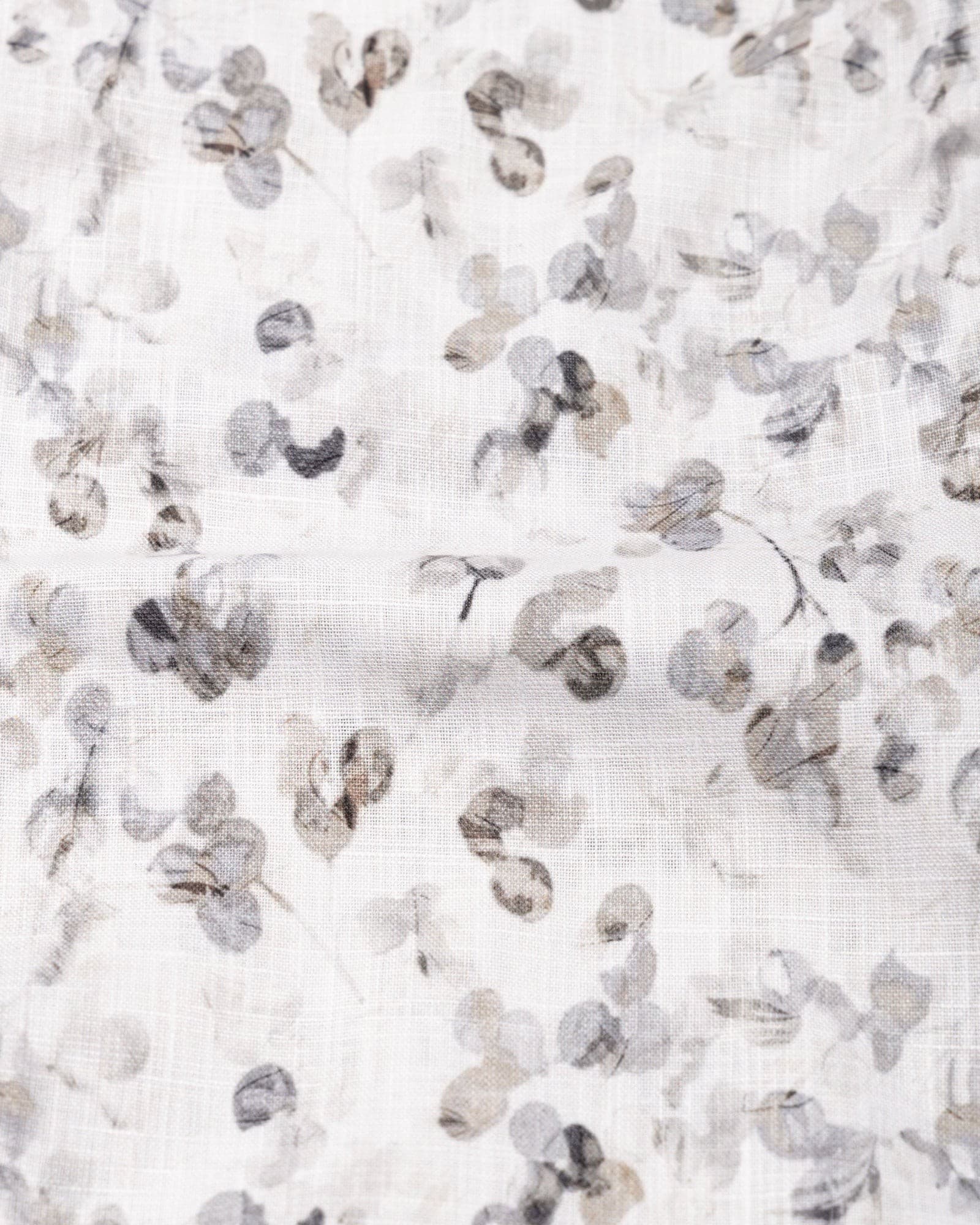 Dyncus Olive Floral Printed Linen Shirt