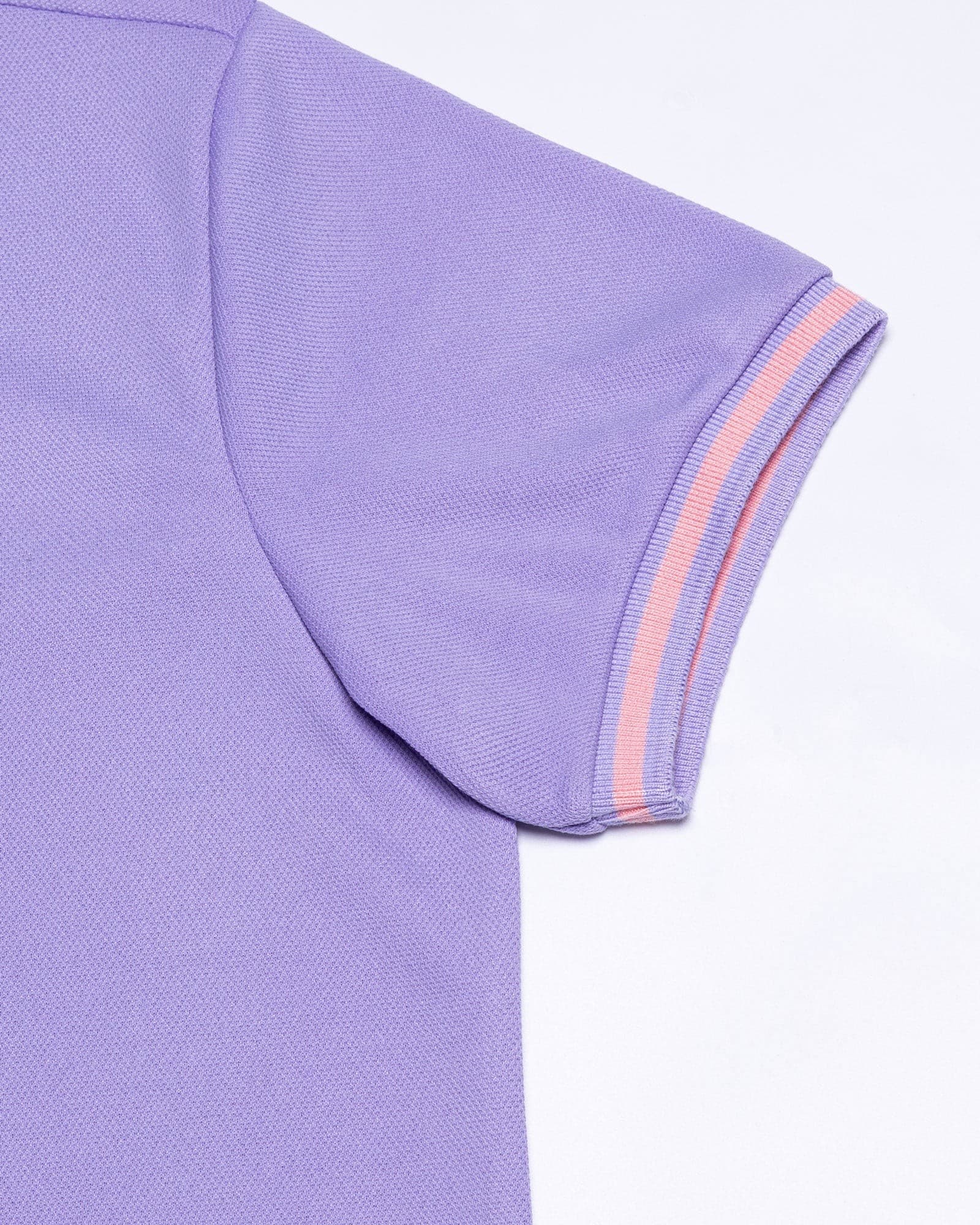 Marfill Lavender Cotton Polo T-Shirt