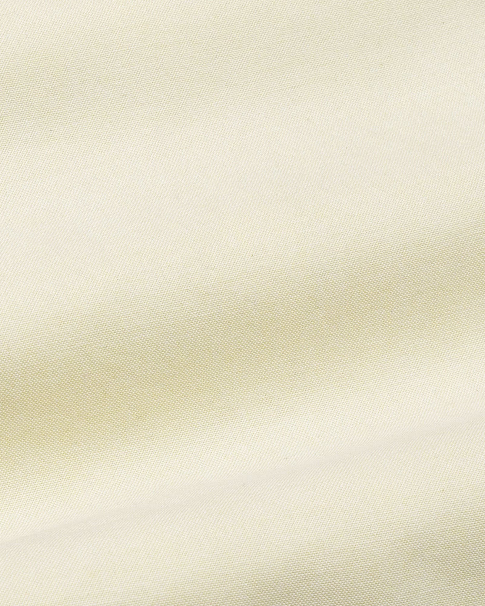 Hicker Yellow Button Down Plain Oxford Cotton Shirt