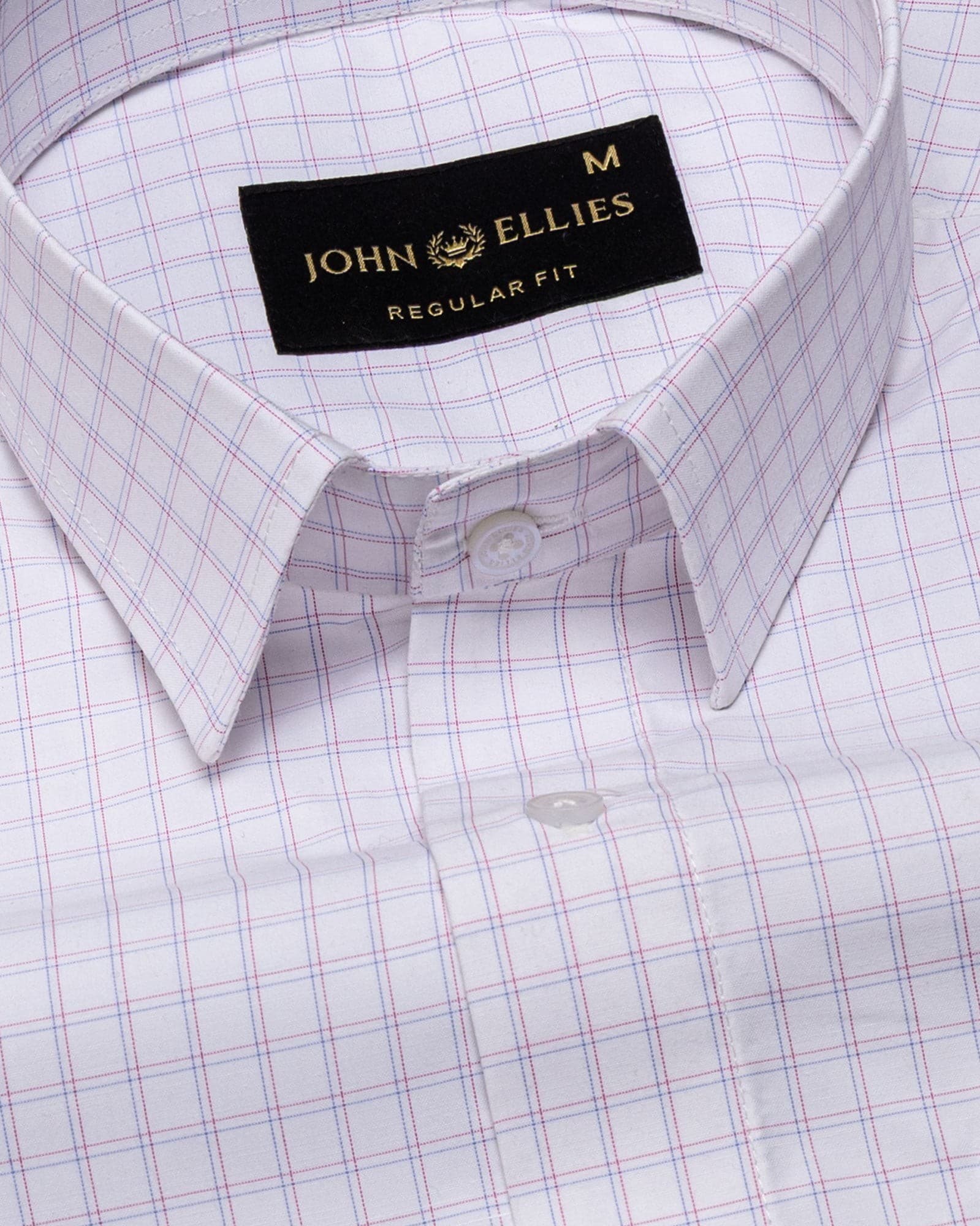 Helston Pink Check Cotton Shirt