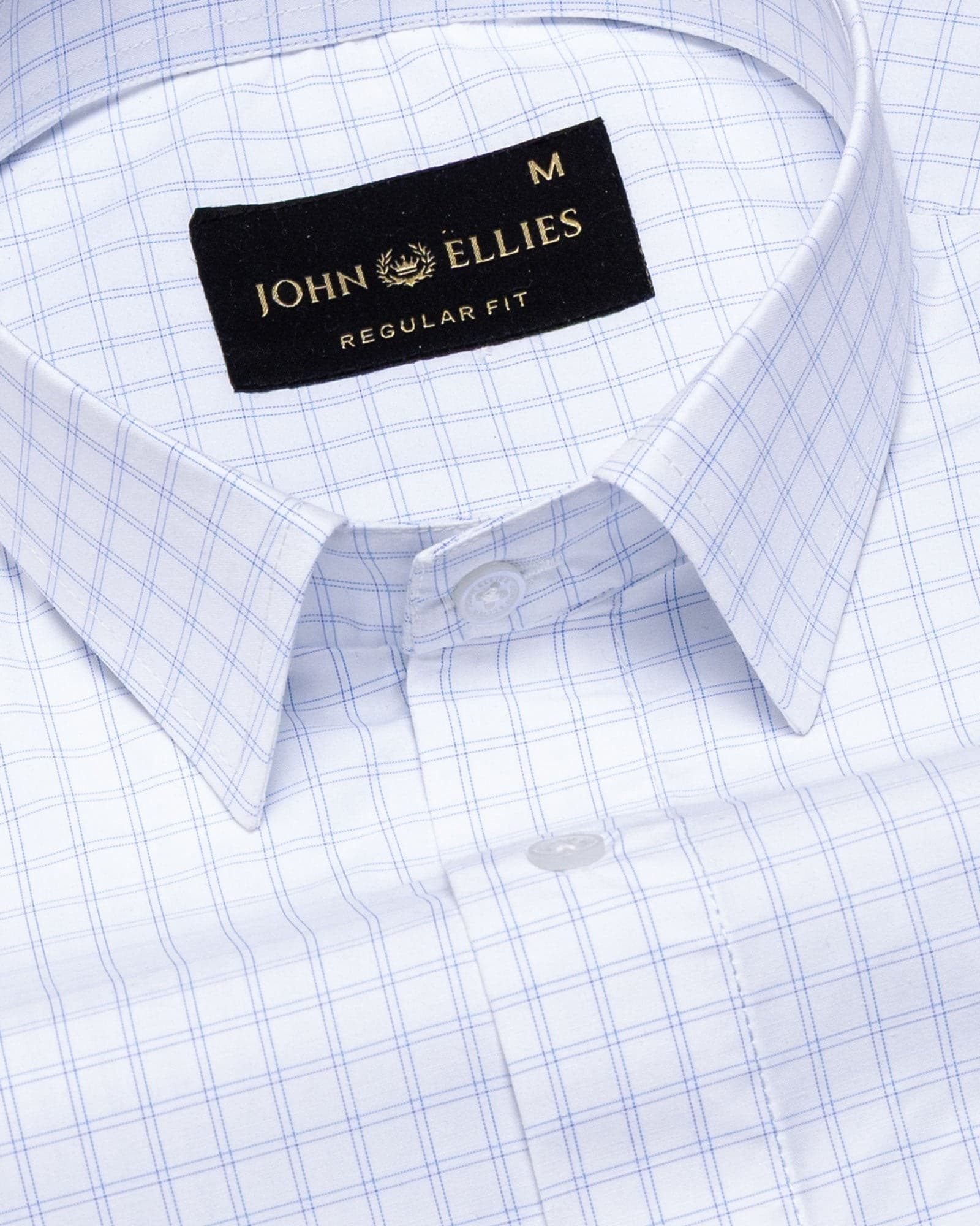 Helston Blue Check Cotton Shirt