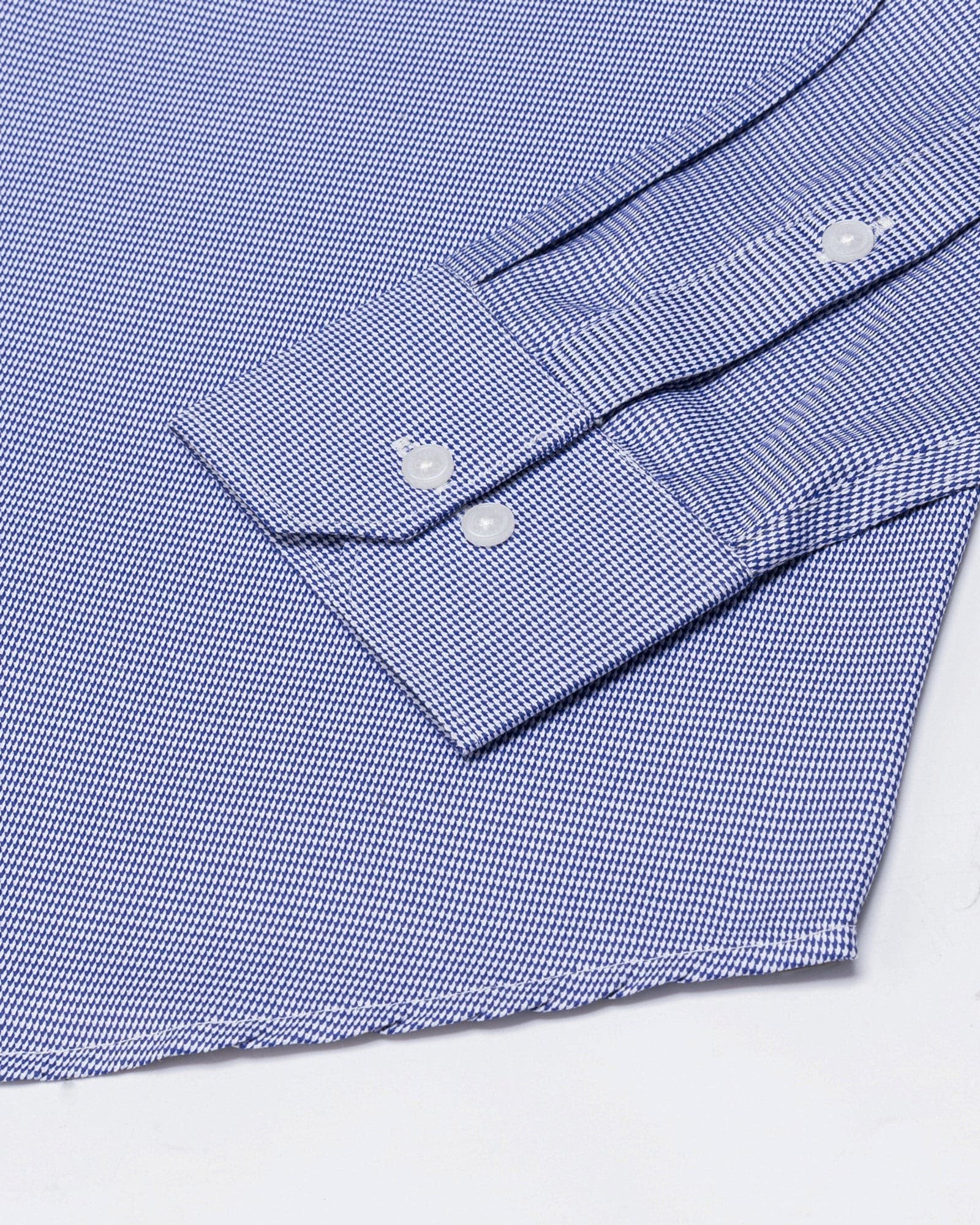 Slurp Navy Blue Textured Cotton Shirt