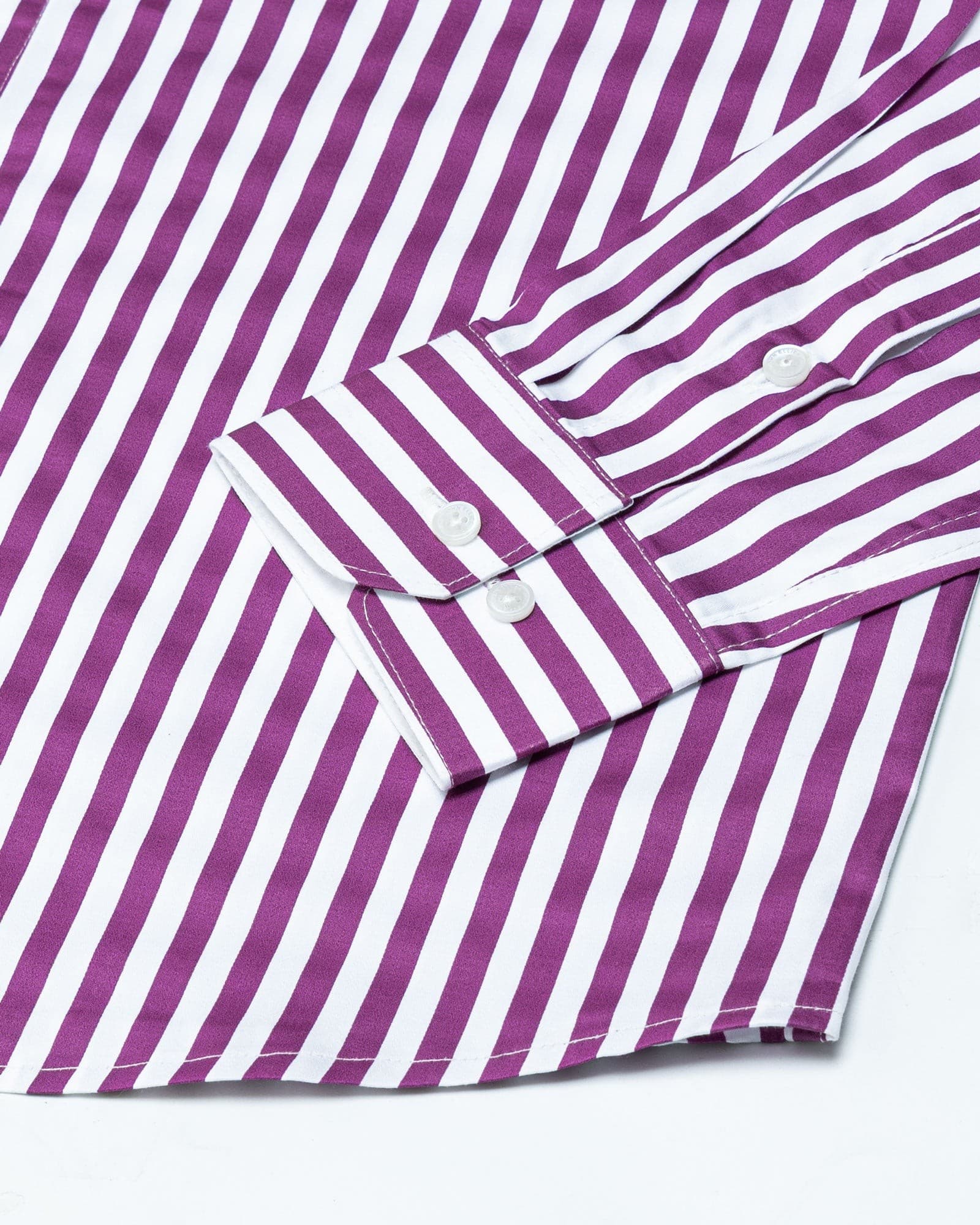 Sidex Magenta Stripes Premium Cotton Shirt
