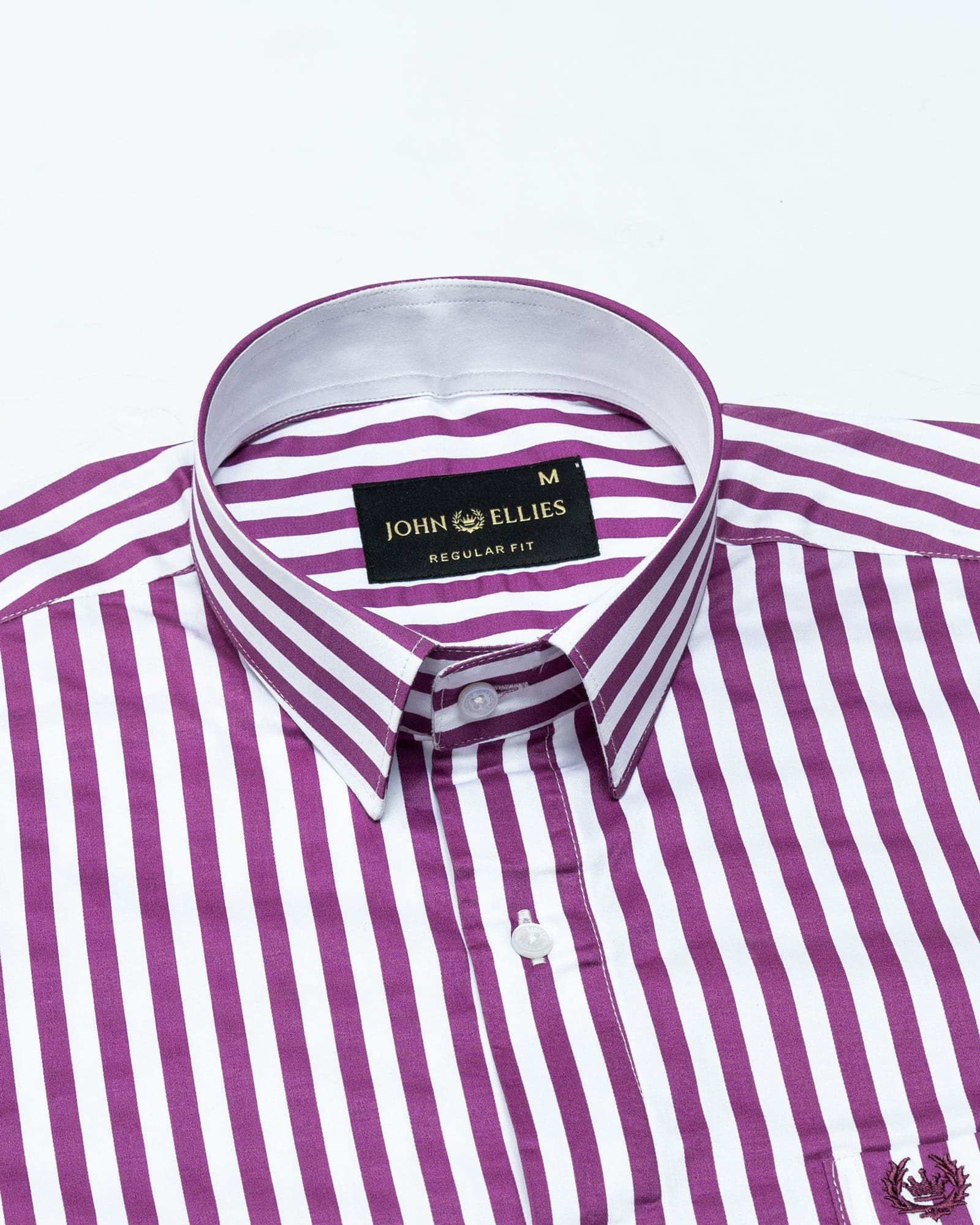 Sidex Magenta Stripes Premium Cotton Shirt