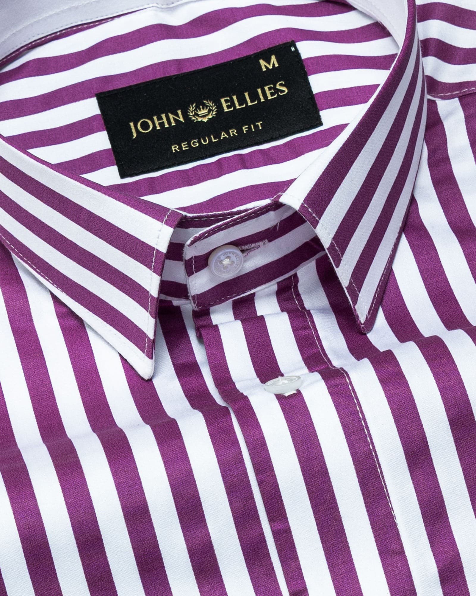 Sidex Magenta Stripes Premium Cotton Shirt