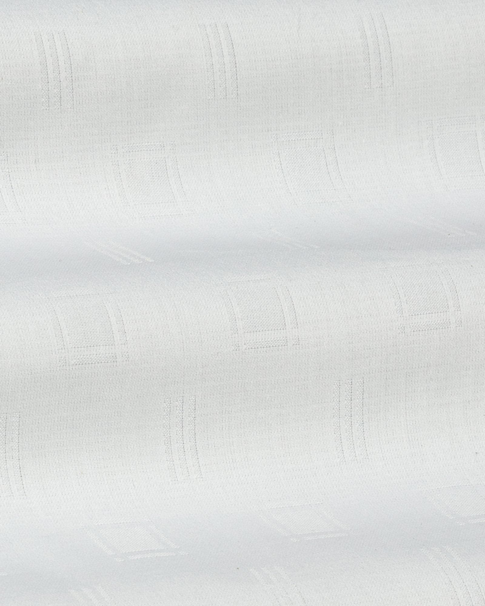 Agnes White Textured Cotton Shirt
