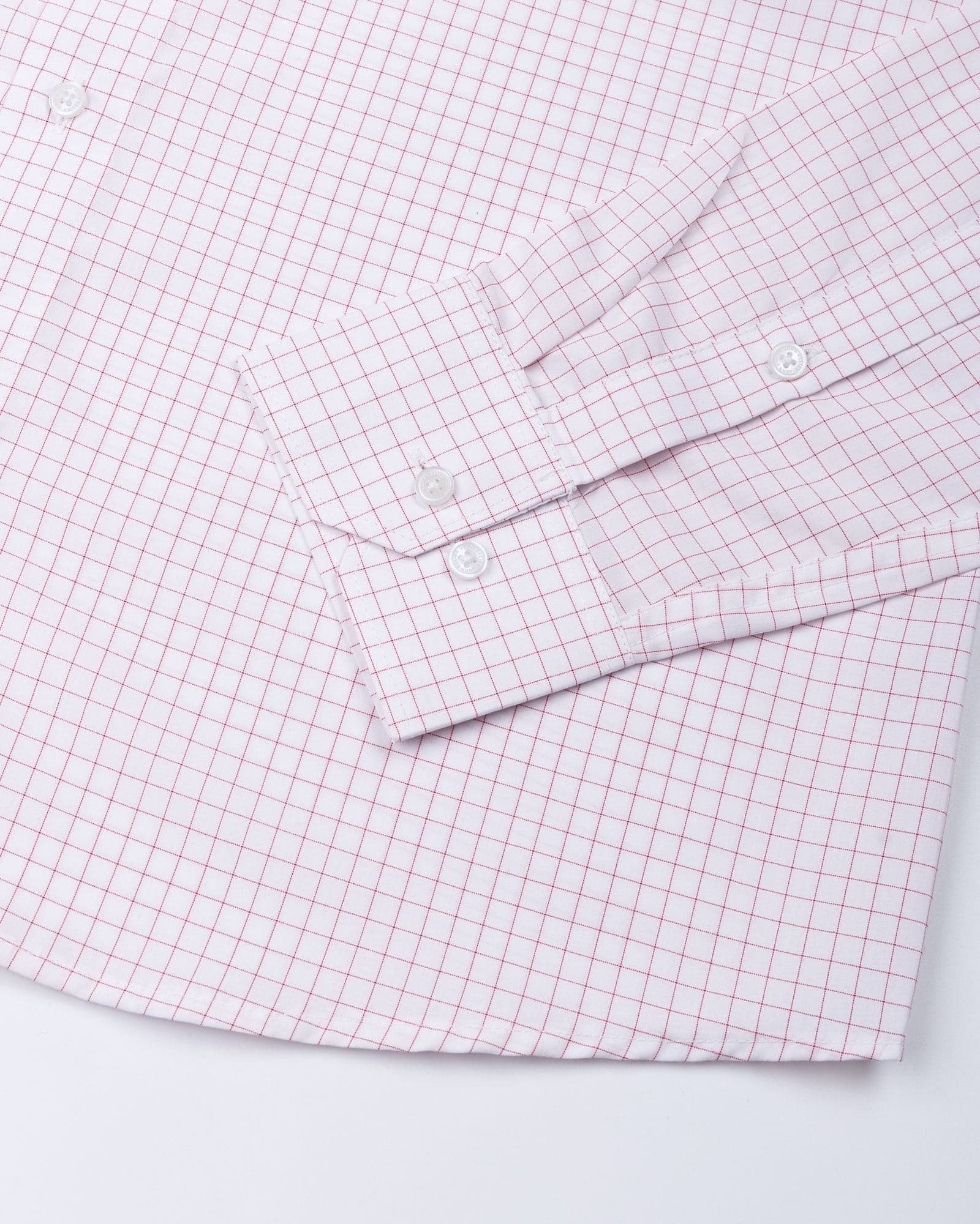 Regals Red Check Cutaway Cotton Shirt