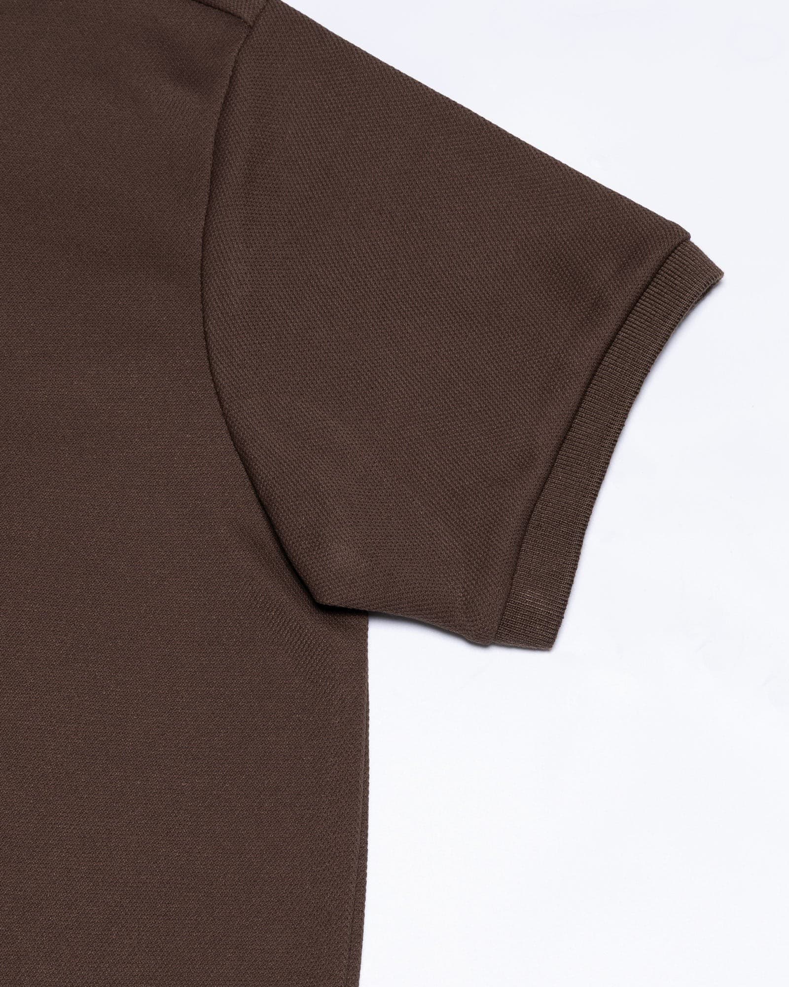 Sakura Brown Cotton Polo T-Shirt