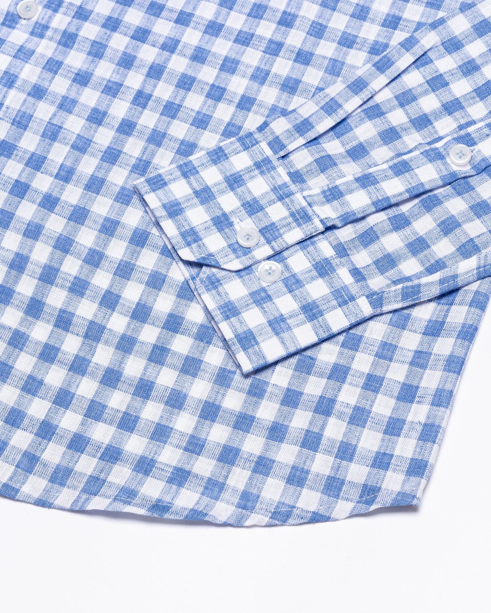 Kryox Blue Check Linen Shirt