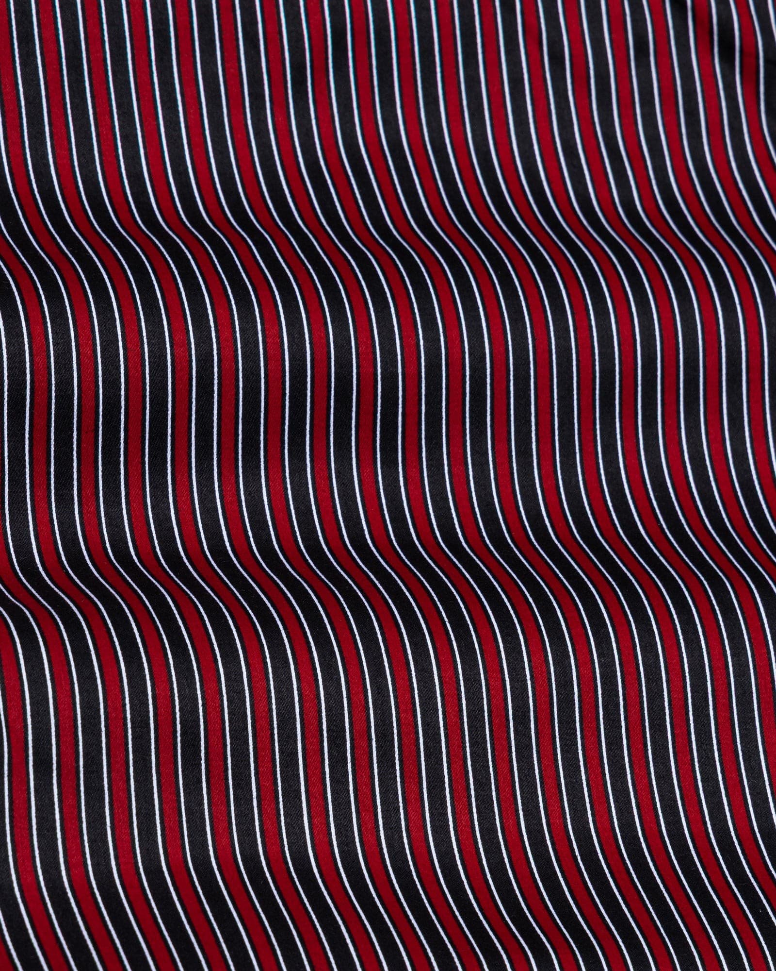 Magath Red And Black Stripes Premium Cotton Shirt