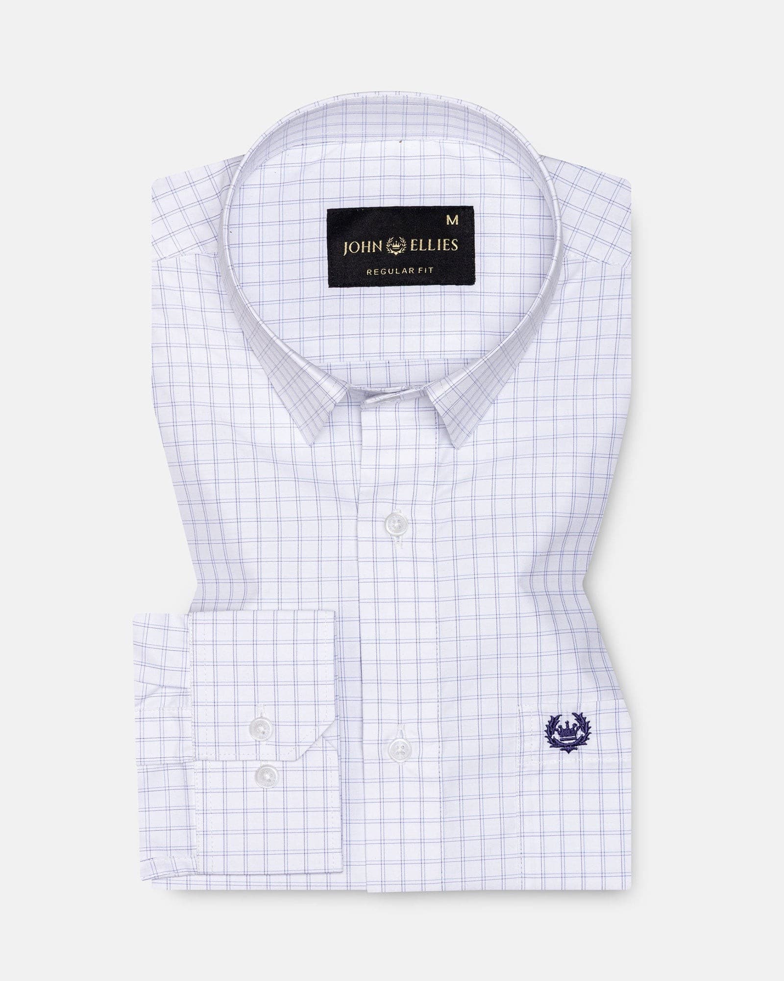 Helston Lavender Check Cotton Shirt