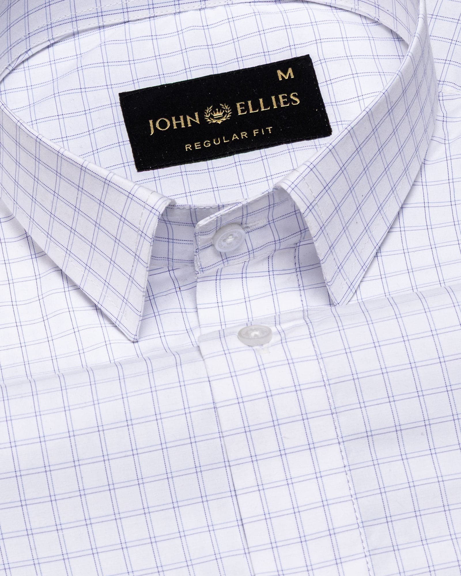 Helston Lavender Check Cotton Shirt