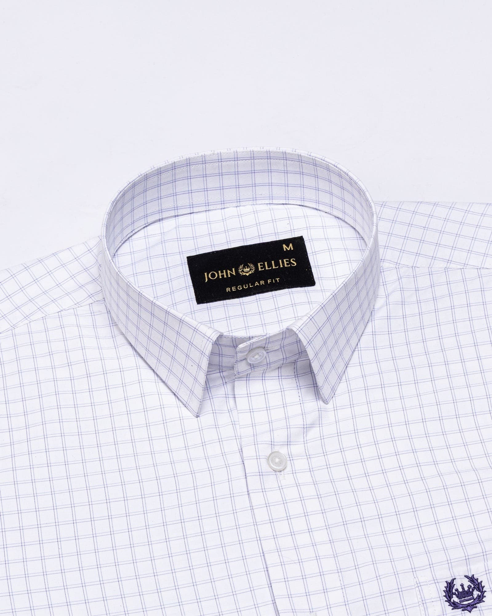 Helston Lavender Check Cotton Shirt