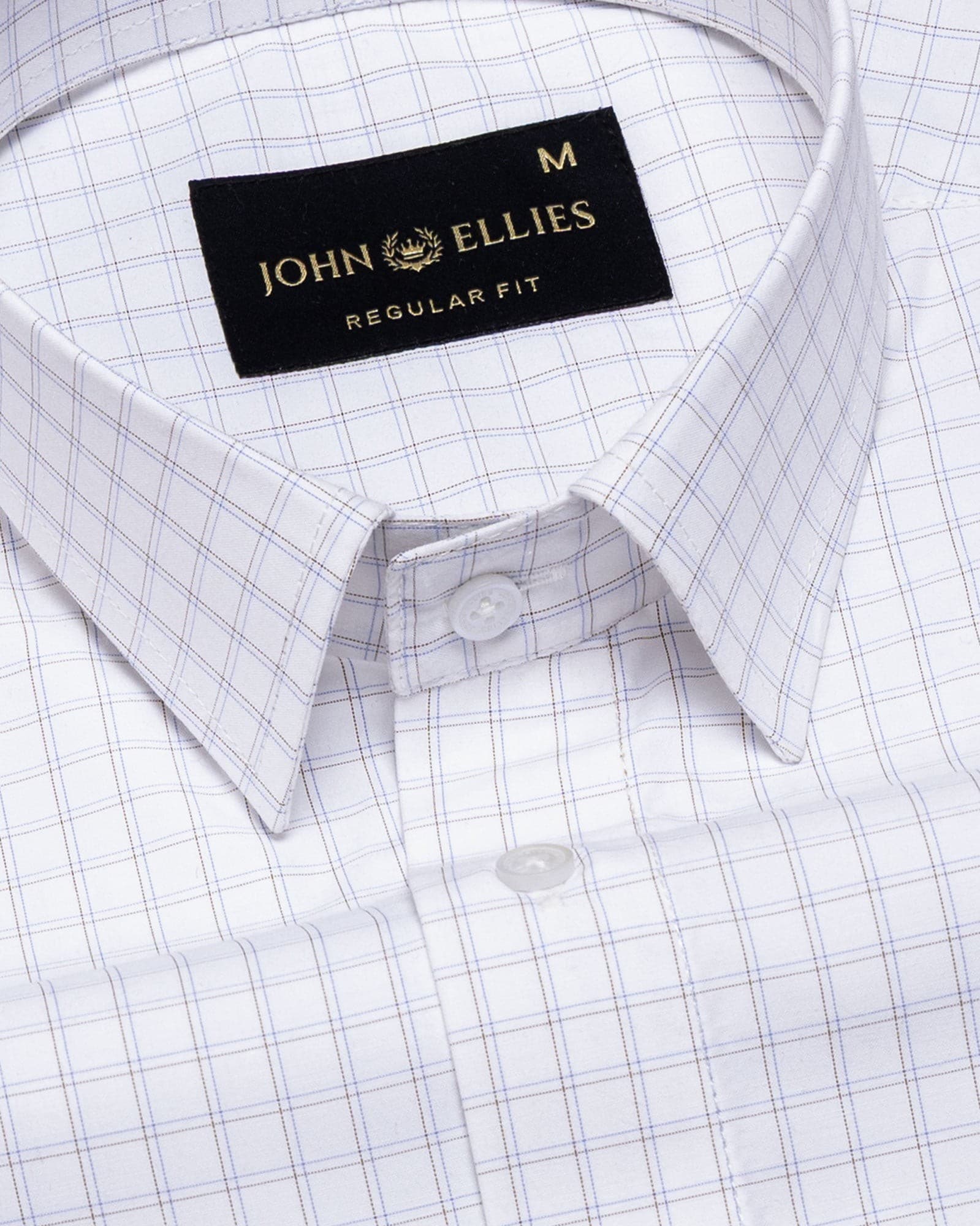 Helston Brown Check Cotton Shirt