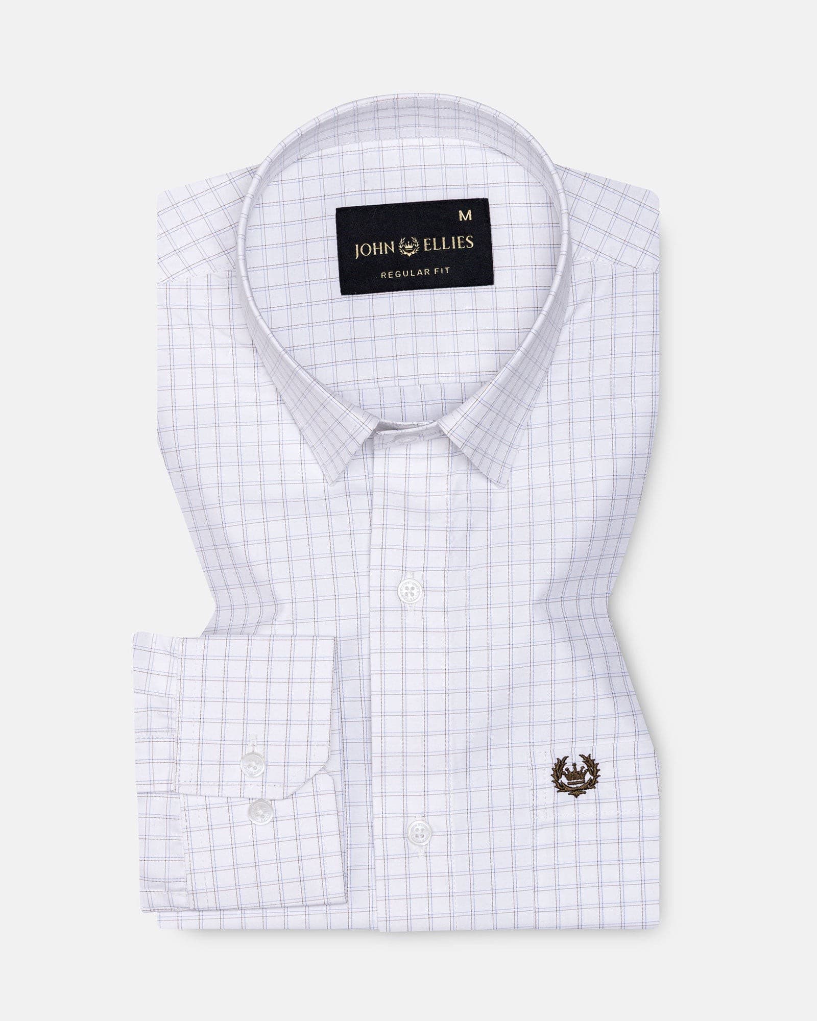 Helston Brown Check Cotton Shirt