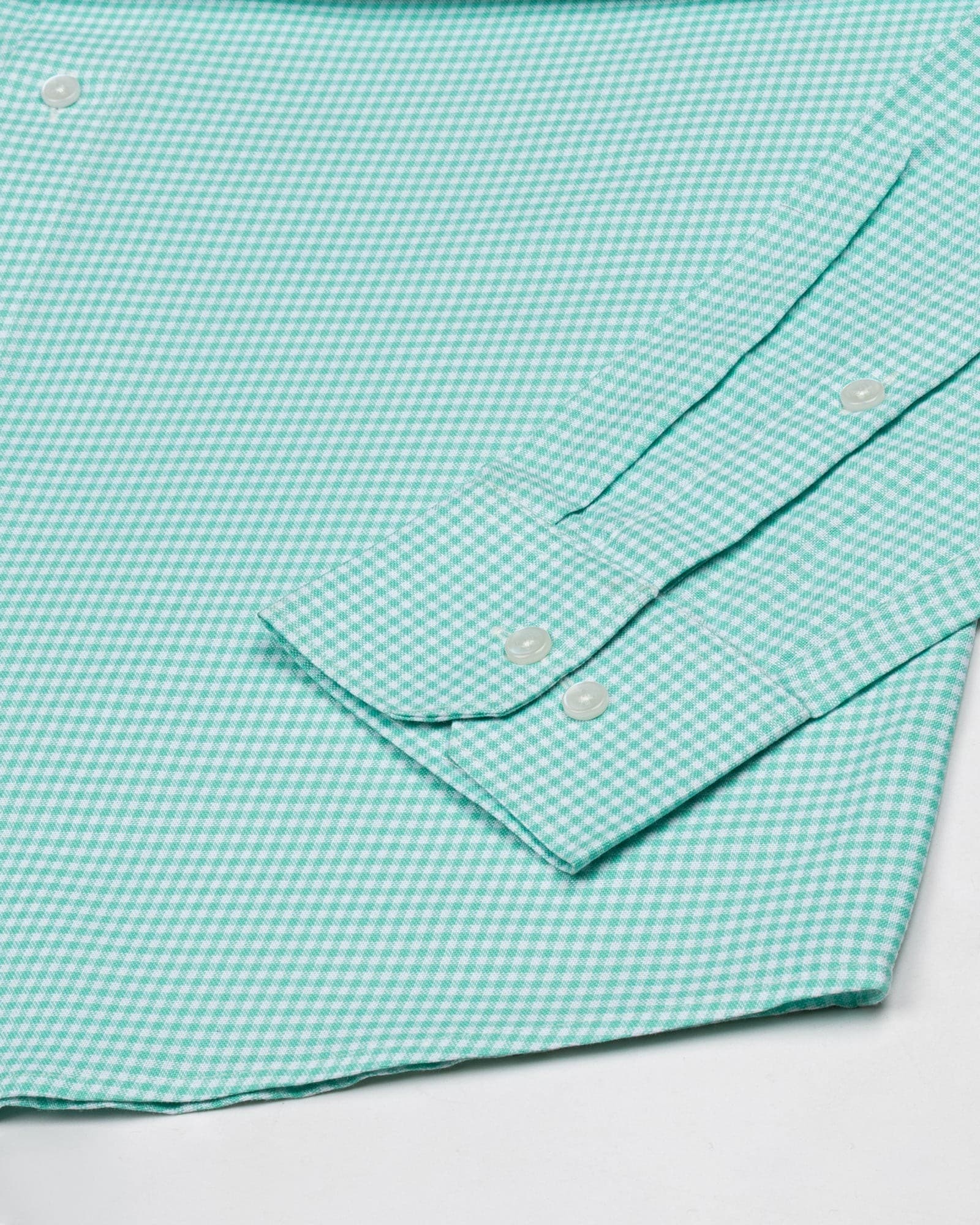 Hazel Lime Check Button Down Oxford Cotton Shirt