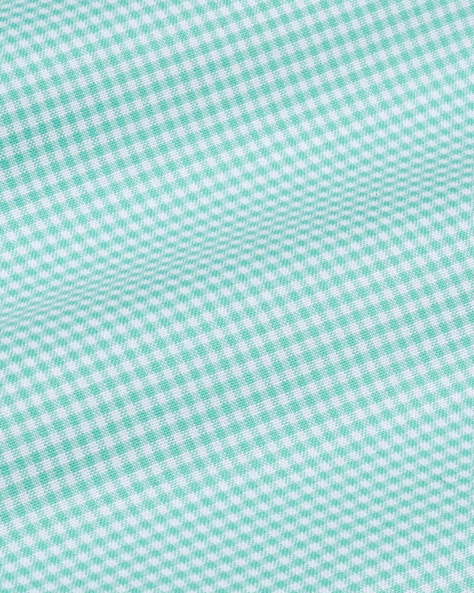 Hazel Lime Check Button Down Oxford Cotton Shirt