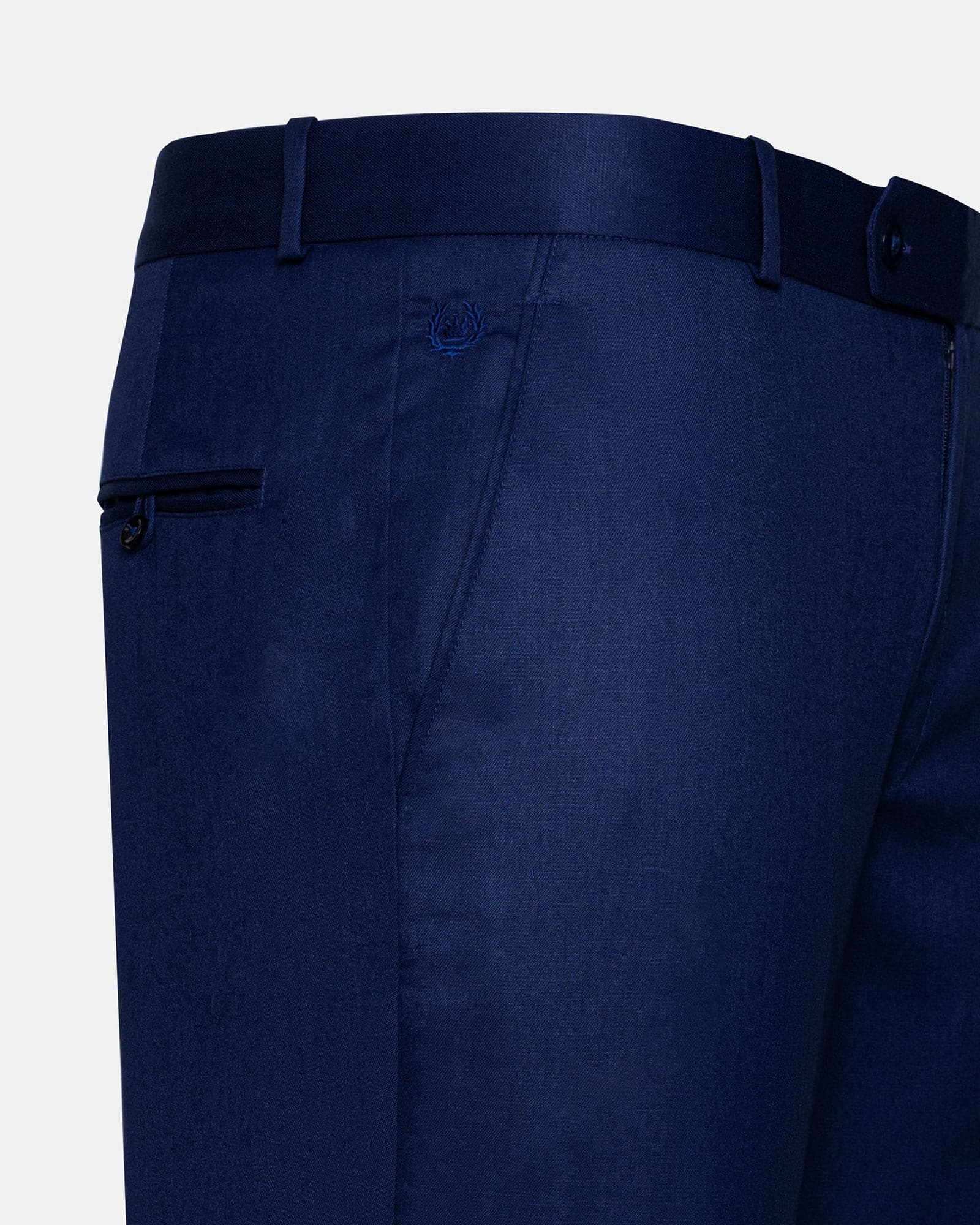 Canes Royal Blue Plain Formal Cotton Pant