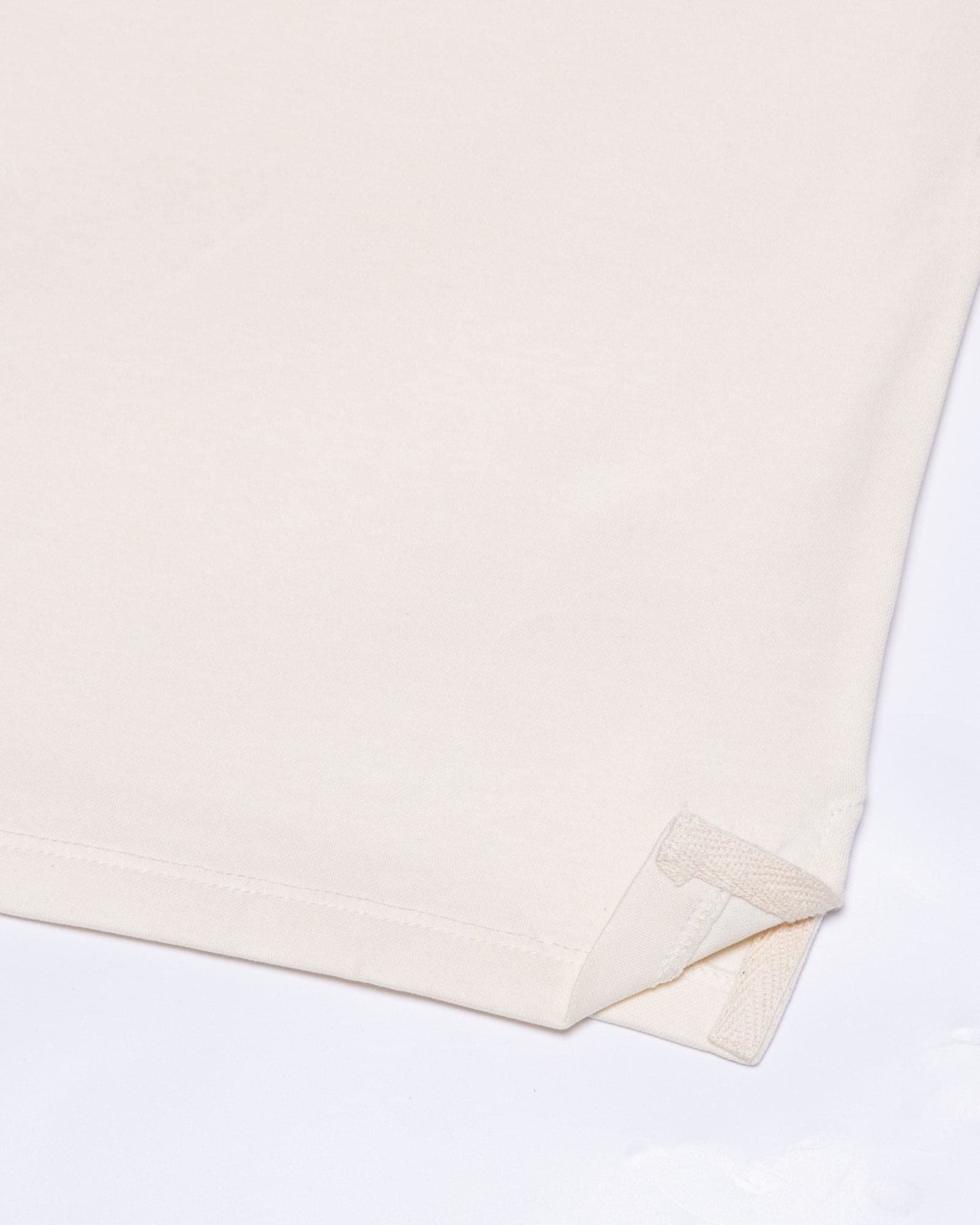 Kord Cream Cotton Polo T-Shirt