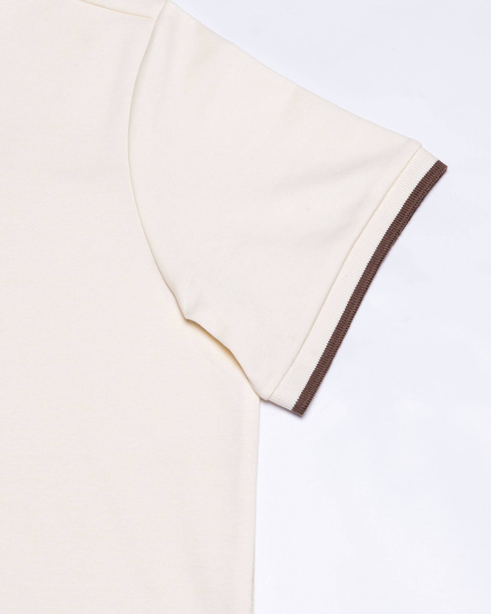 Kord Cream Cotton Polo T-Shirt